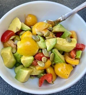 Loquat Avocado Salad and Salsa