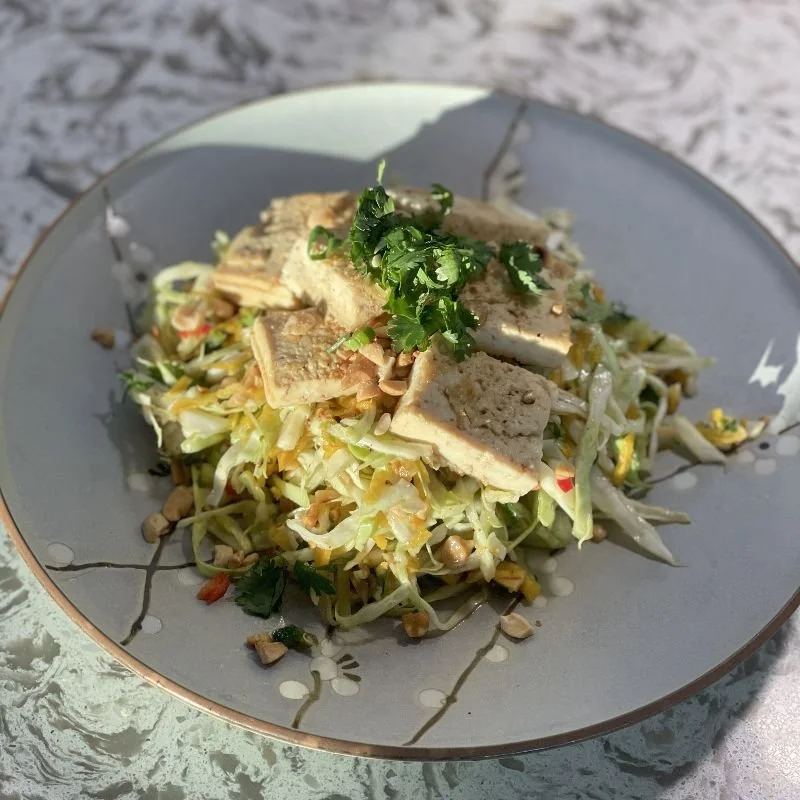 Cabbage Salad with Tofu