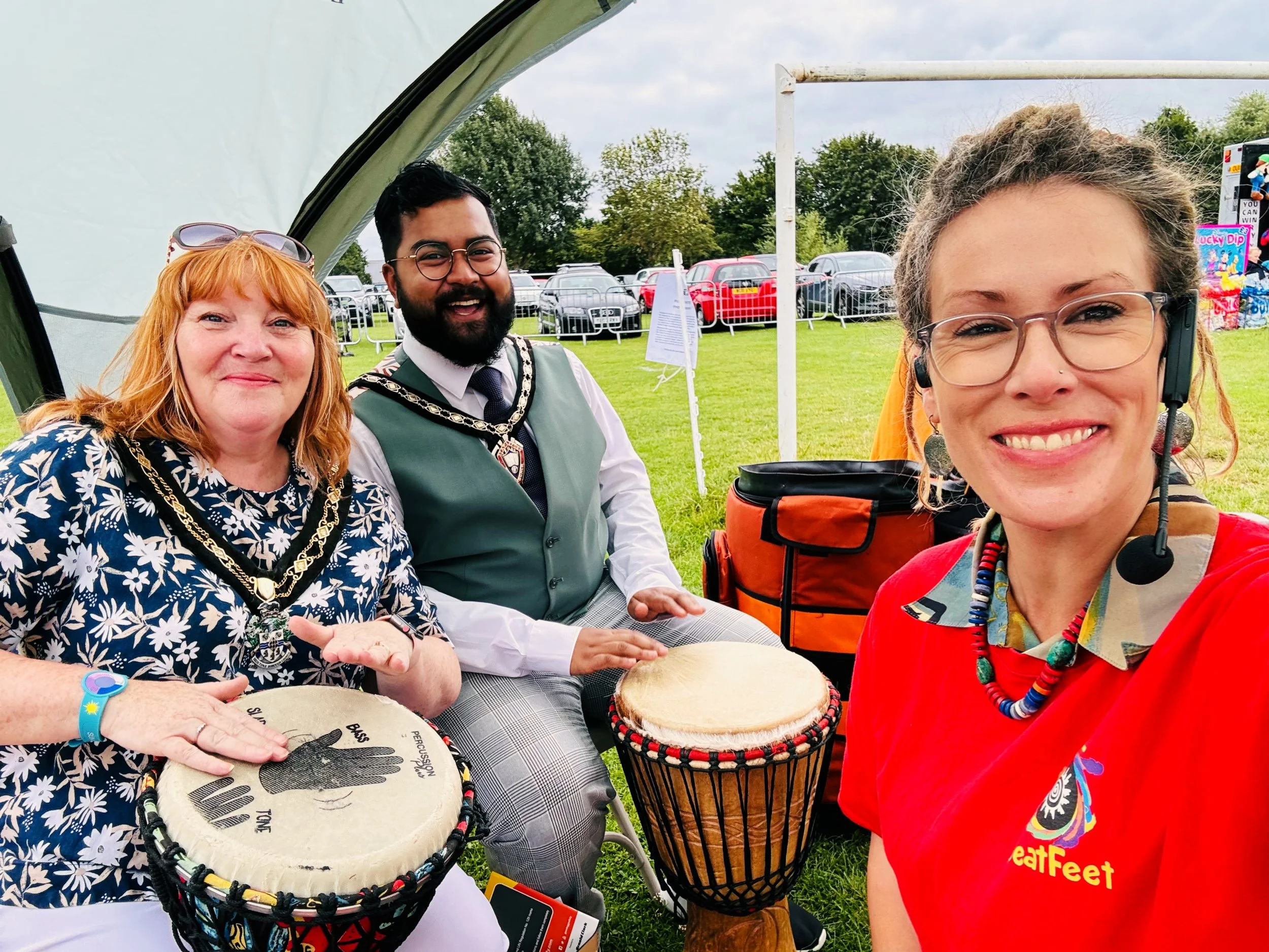 Drumming in Nottingham at Broxtowe Borough Council Playdays events!