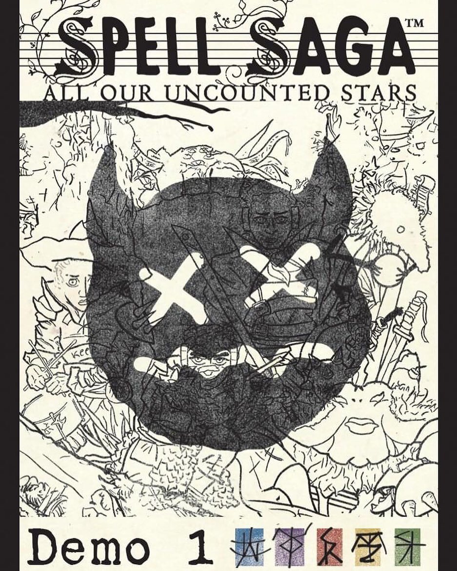 Spell Saga ~ All our Uncounted Stars //demo 1 is now available to try out digitally! Weatherguard Zac Phoenix made a version for Tabletop Simulator on Steam. You can find that on the site. 

Anyone else can enjoy it, or modify it, or create their own