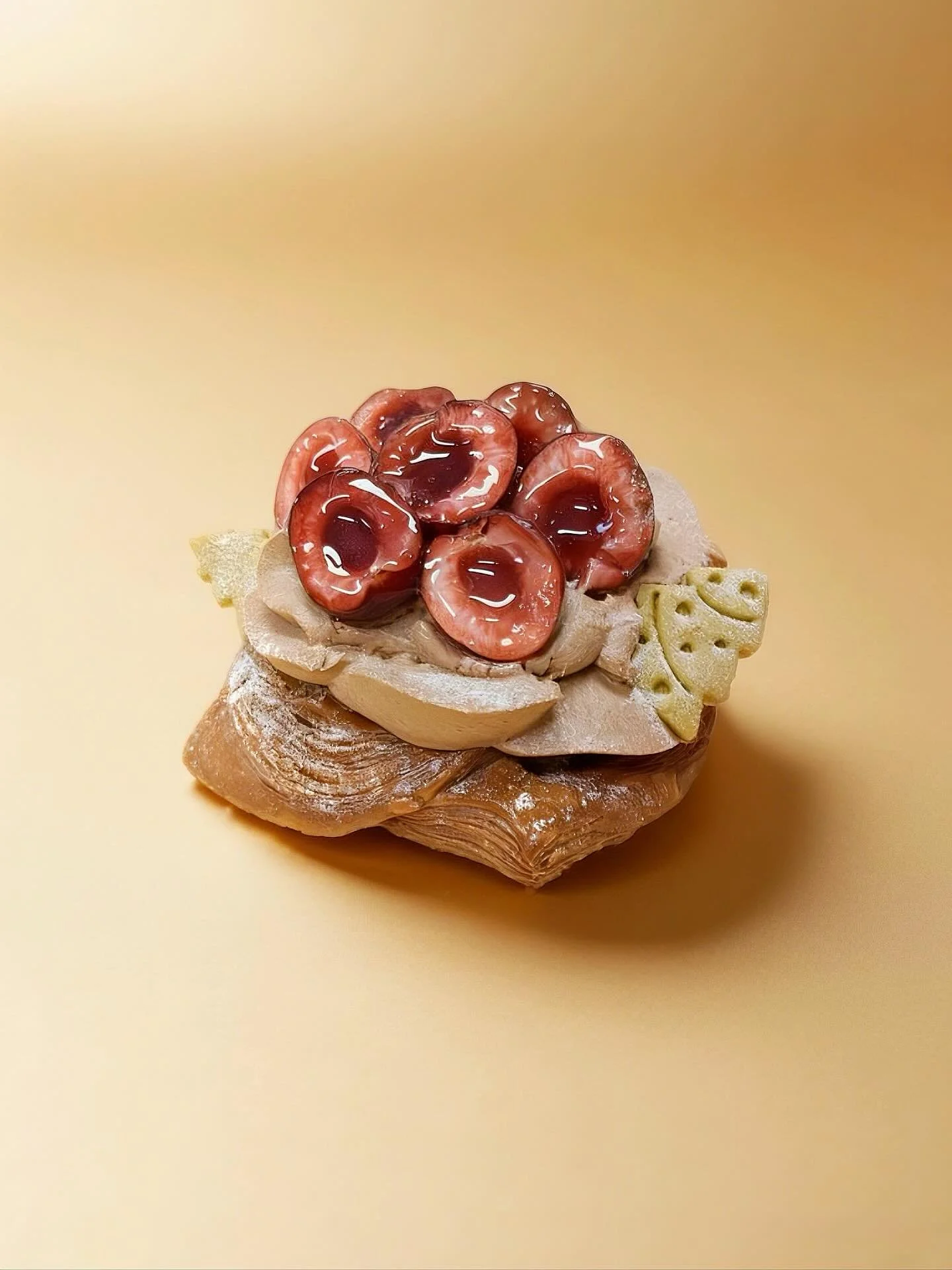 Morning vibes! Fresh cherry 🍒 croissant, straight from the oven to you. Buttery layers and sweet cherry goodness. Pairs perfectly with a flat white. 🇦🇺
.
.
.
#lingerlongerbakehouse #lingerlonger #camberwell #camberwellbakery #camberwelllife #cambe