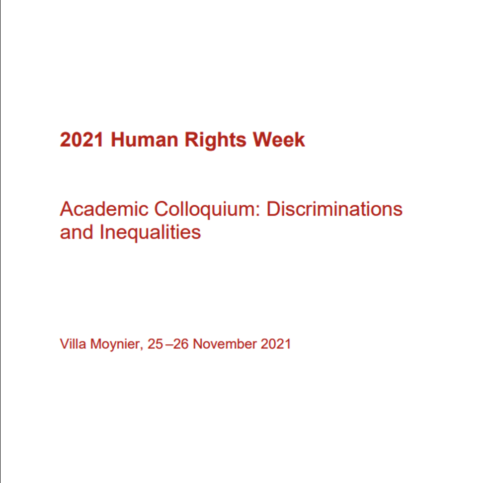 Event: Academic colloquium on ‘Discriminations and Inequalities’