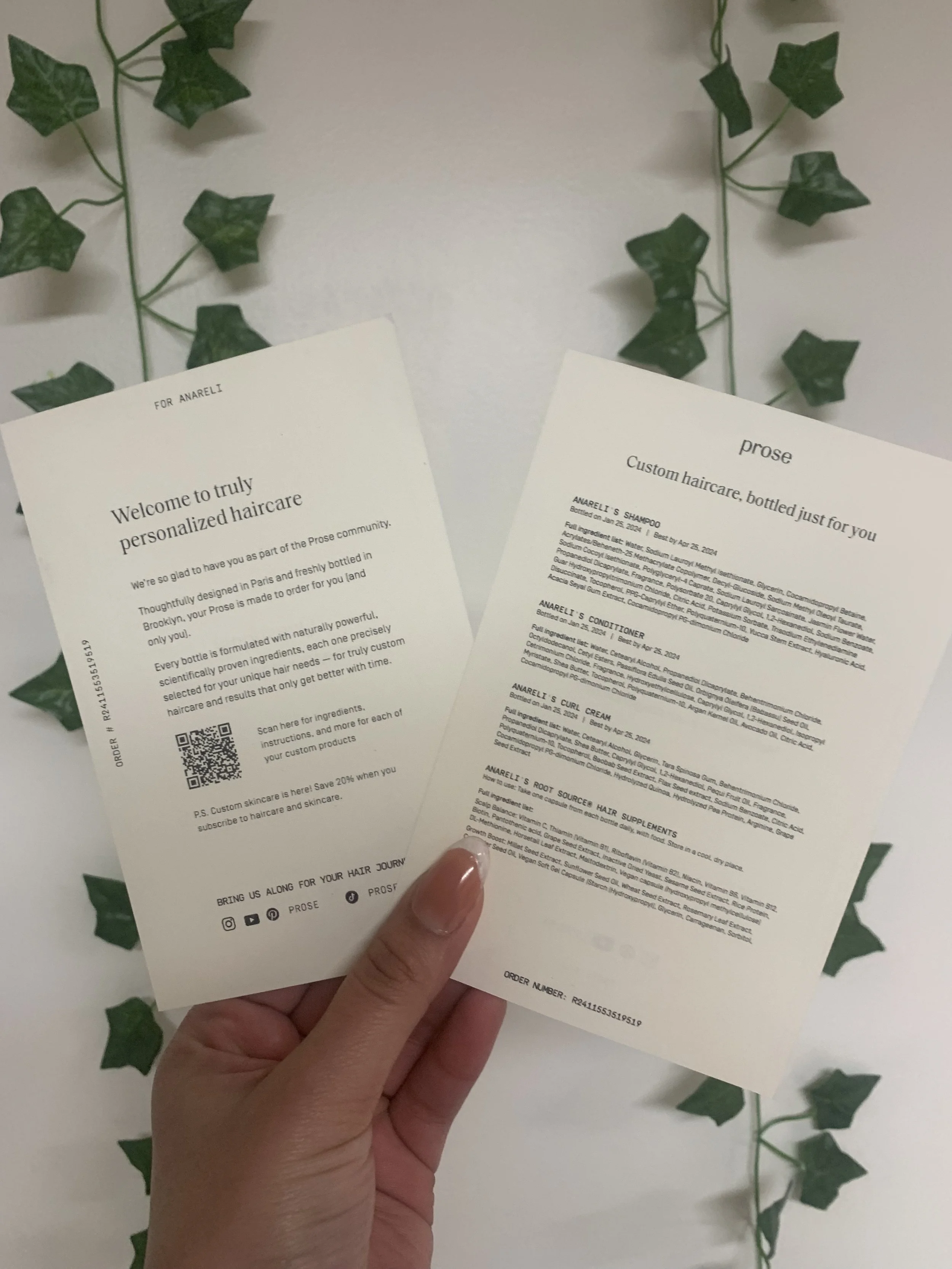 Shampoo and Conditioner description and ingredients
