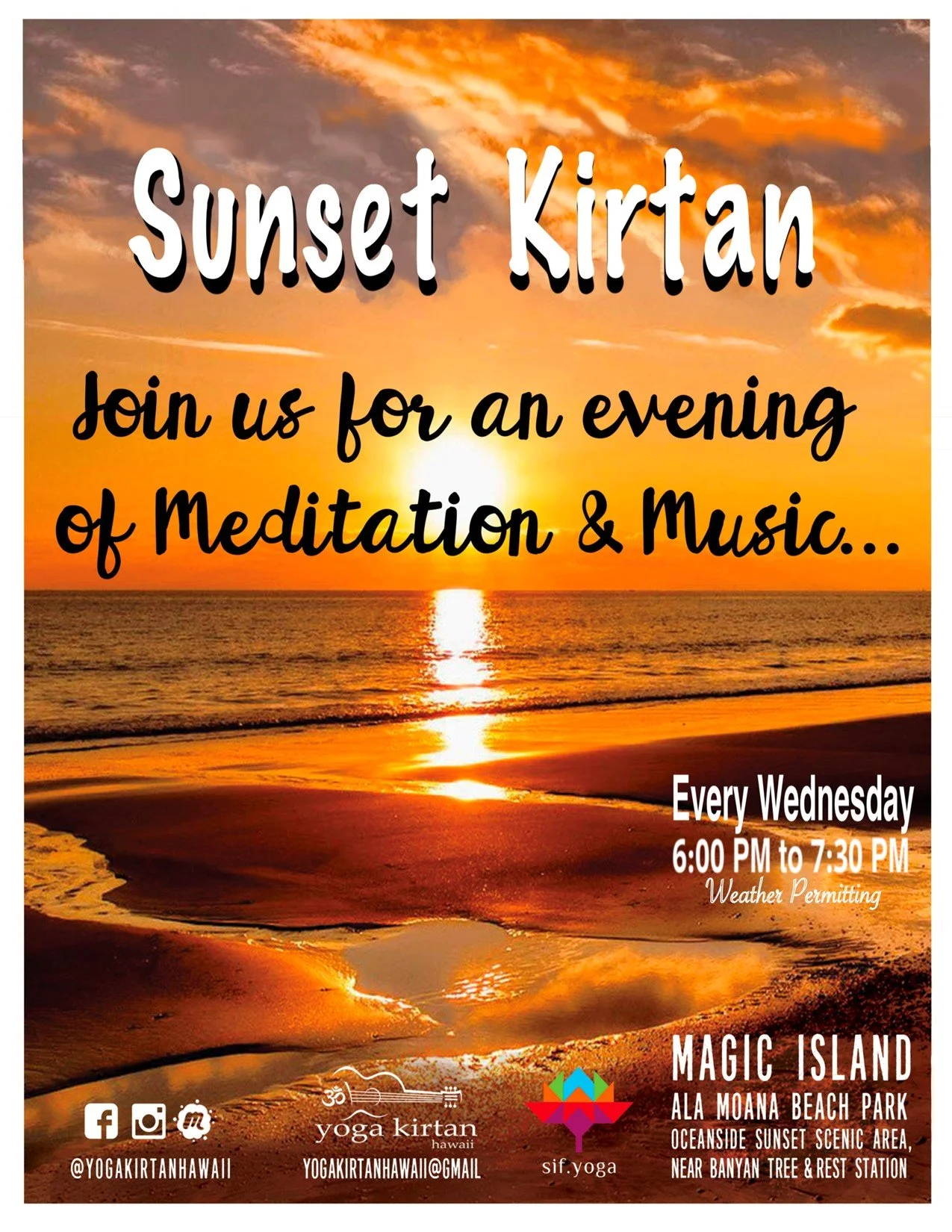 Magic Island Sunset Kirtan   