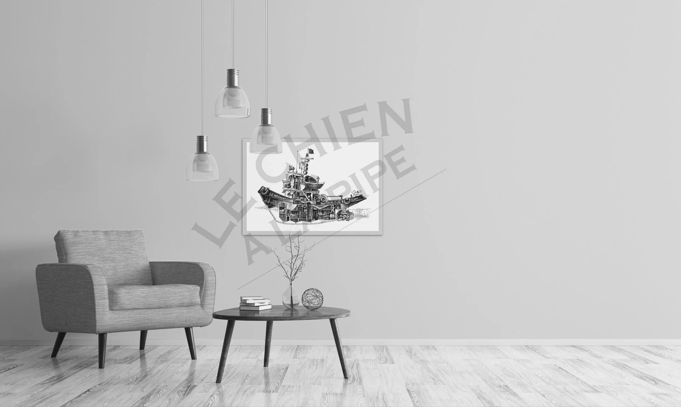 Le remorqueur en grand