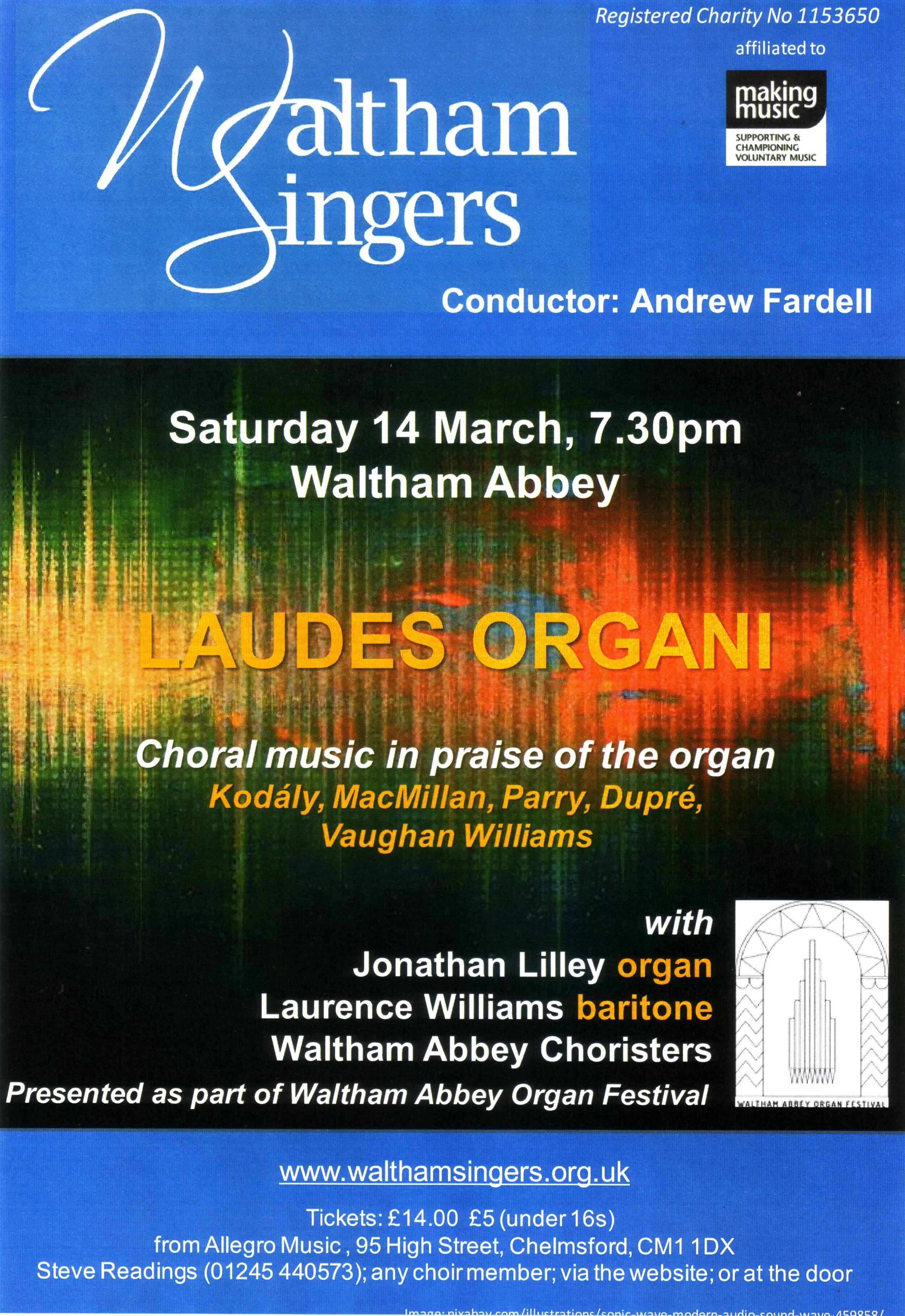 Sorry, I was too busy praising the organ...
