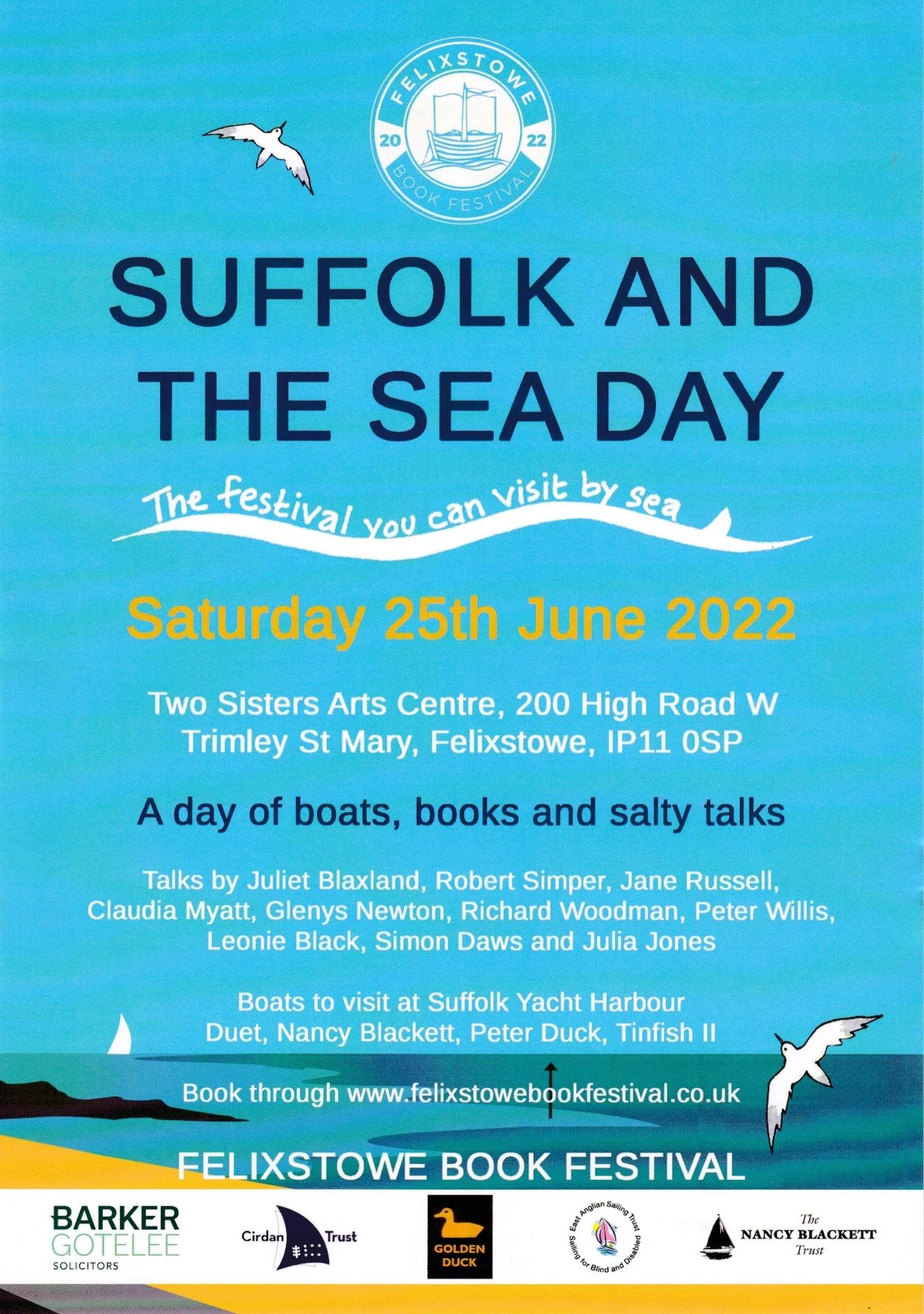 Suffolk &amp; the Sea June 25th: programme