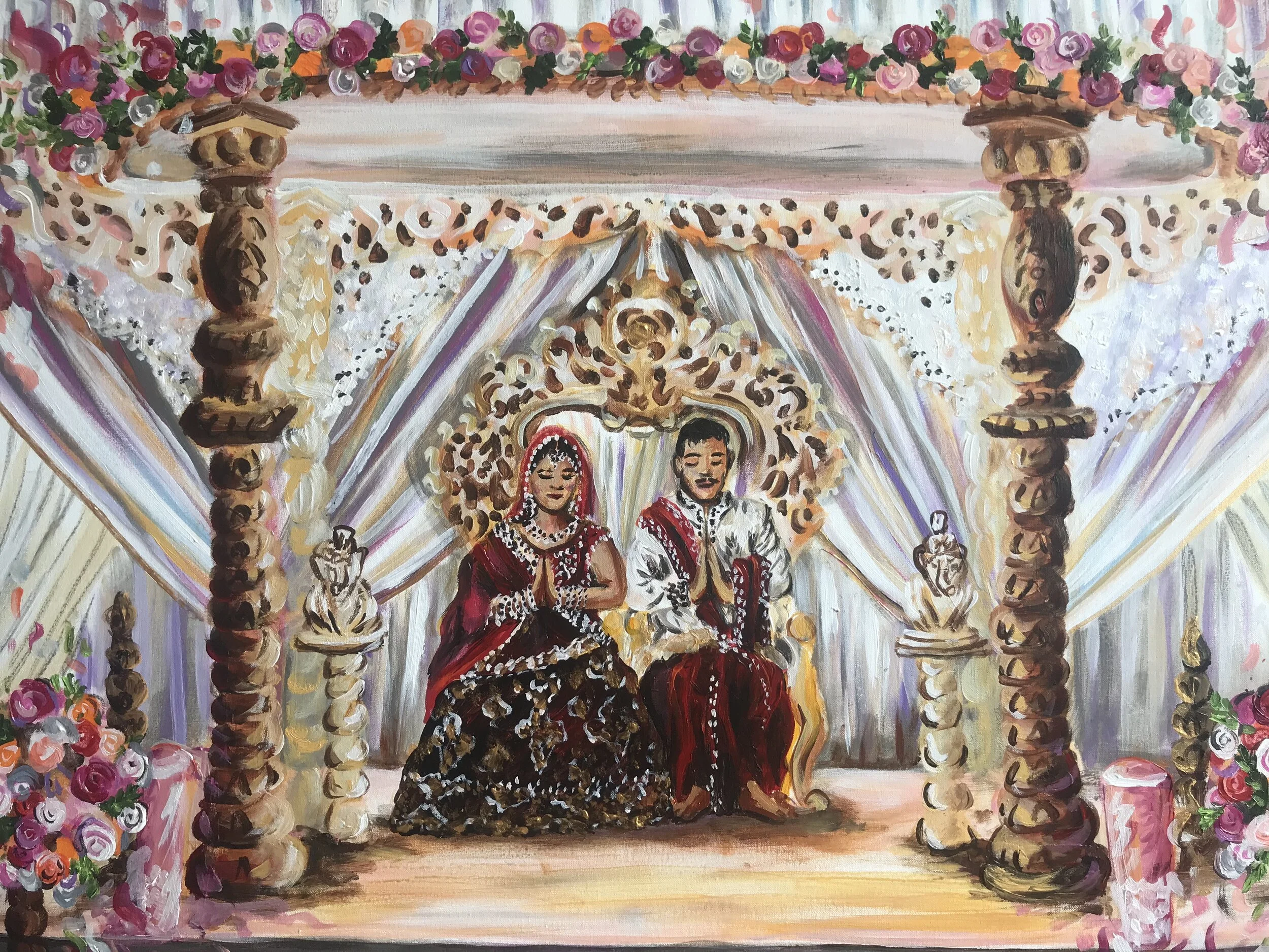 Indian Wedding Painting