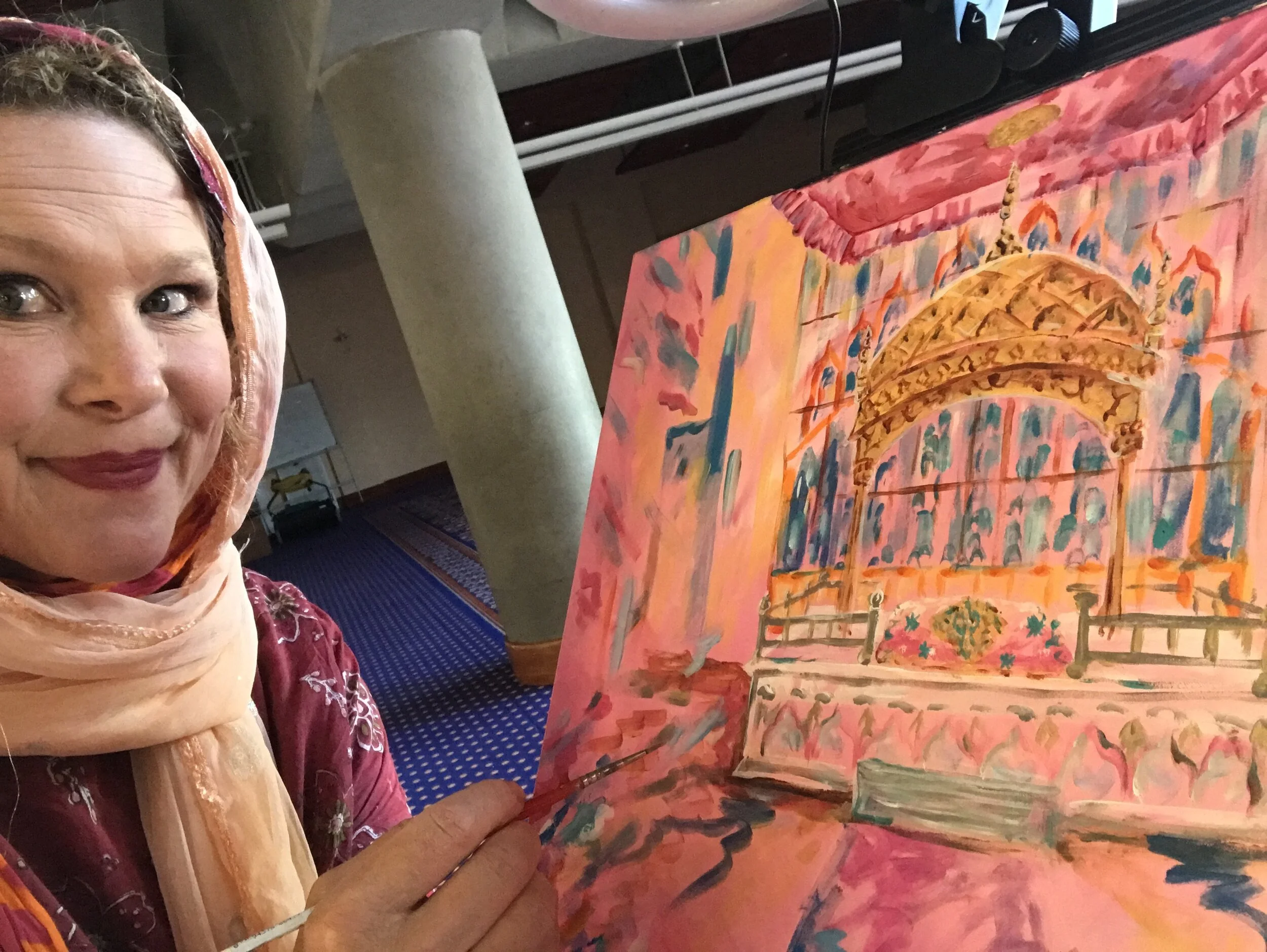 Wedding painter Gudwara Southhall Sikh wedding