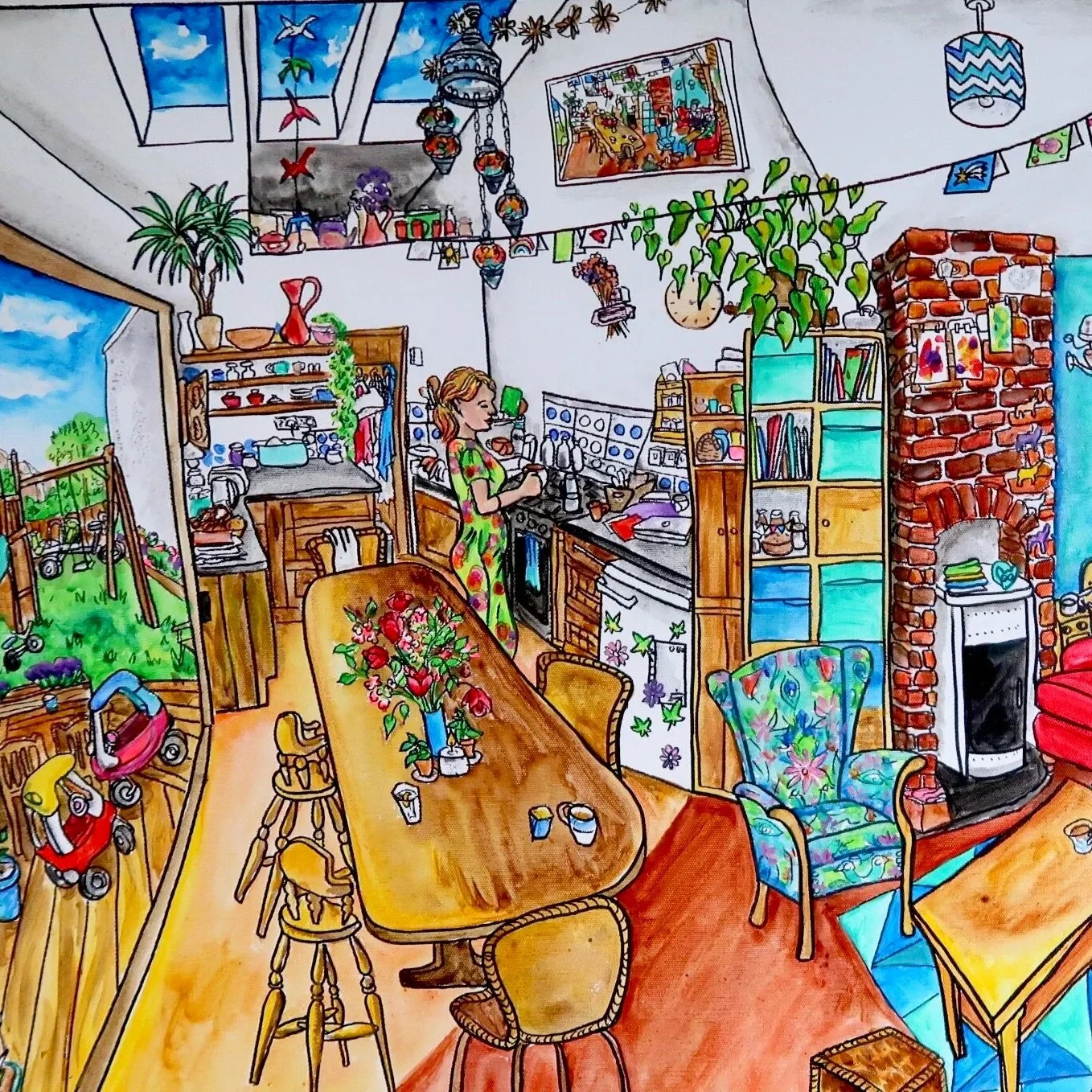 Popayspective  Rose 's special vision turned into a painting of your special place