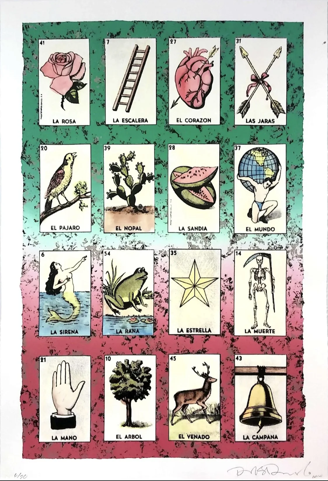 Loteria Cards” - Homage a Frida Khalo by RICHARD DUARDO — VIOLA WINOKAN  FINE ART