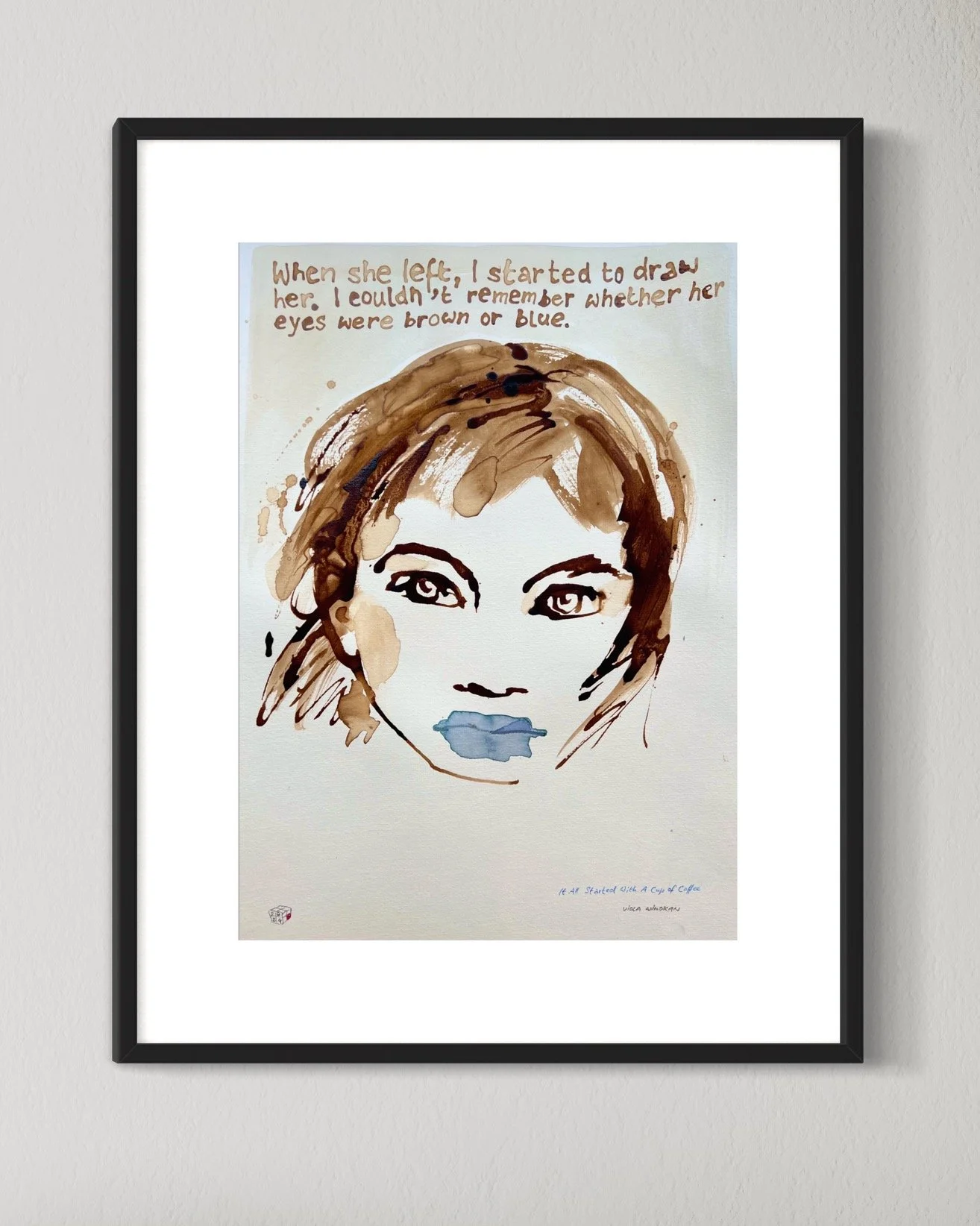 When She Left I Started To Draw Her