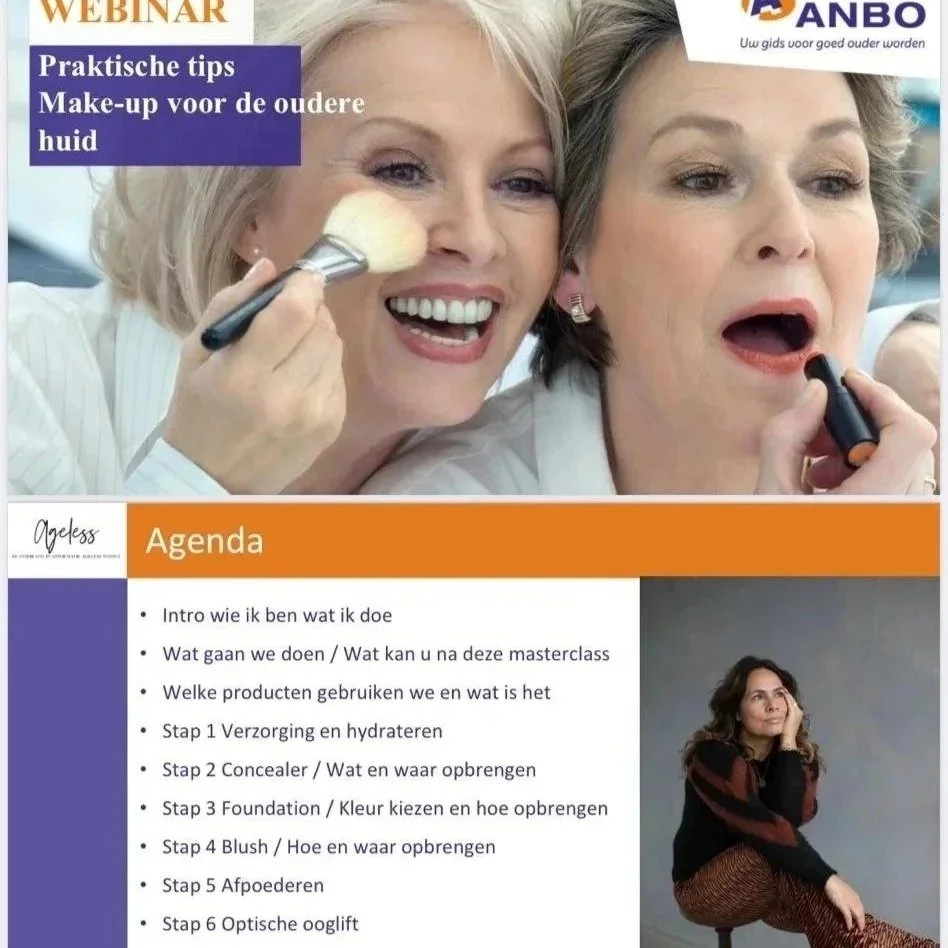 ANBO Webinar - Praktische tips make-up voor de oudere huid