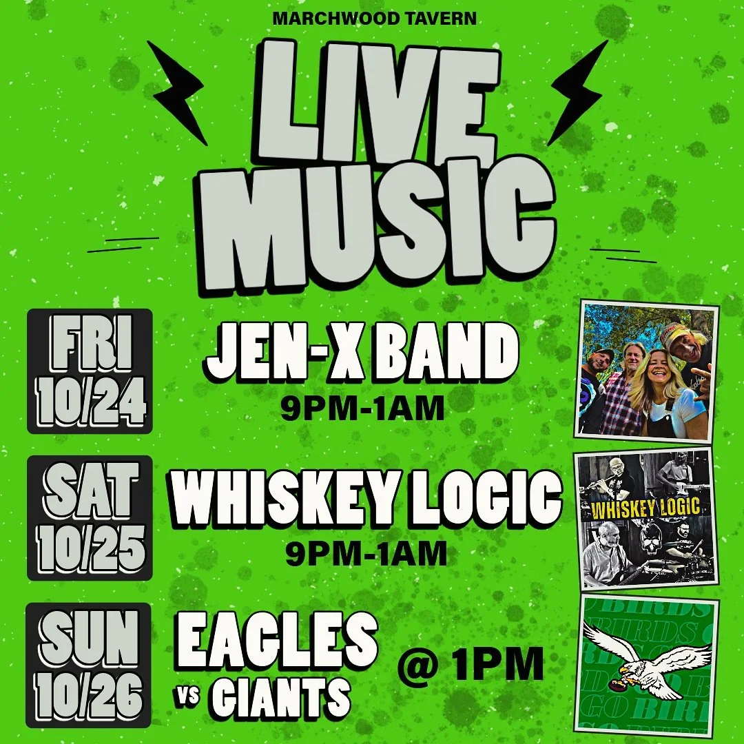 Happy Saturday! Weekend Happy Hour 12-2pm🍻 LIVE MUSIC TONIGHT w/ @whiskey_logic 9pm-1am🤘🏽🎶 Get here for awesome eats & one of our favorite local bands #saturdayvibes #livemusicvenue #cheerstotheweekend #localbands #whiskeylogic #extonpa #chef