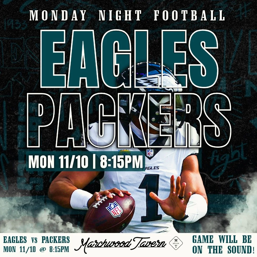Planning on watching the Birds game on YouTube TV tomorrow night?? ‼️YOUTUBE TV WILL NOT HAVE THE EAGLES/PACKERS GAME TOMORROW‼️
No worries! Your favorite neighborhood Tavern has your back! 🏈Eagles vs Packers LIVE tomorrow night @ 8:15 &mdash; GAME 