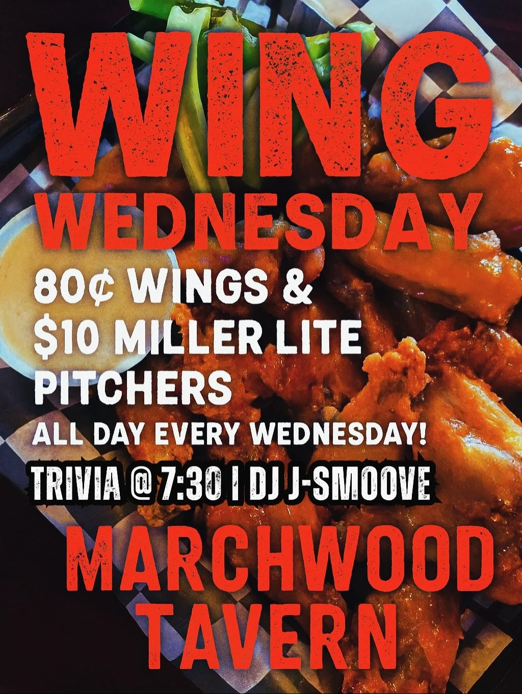 Wing Wednesday is here🙌🏽 80&cent; Wings, $10 Miller Lite pitchers &amp; TRIVIA TONIGHT w/ @dj_jsmoove00 starts @ 7:30! #humpdayhappiness #wingwednesday #bestwingsinchesco #wingking #extoneats #chescopa #localspot #humpdayvibes #gettothetavern