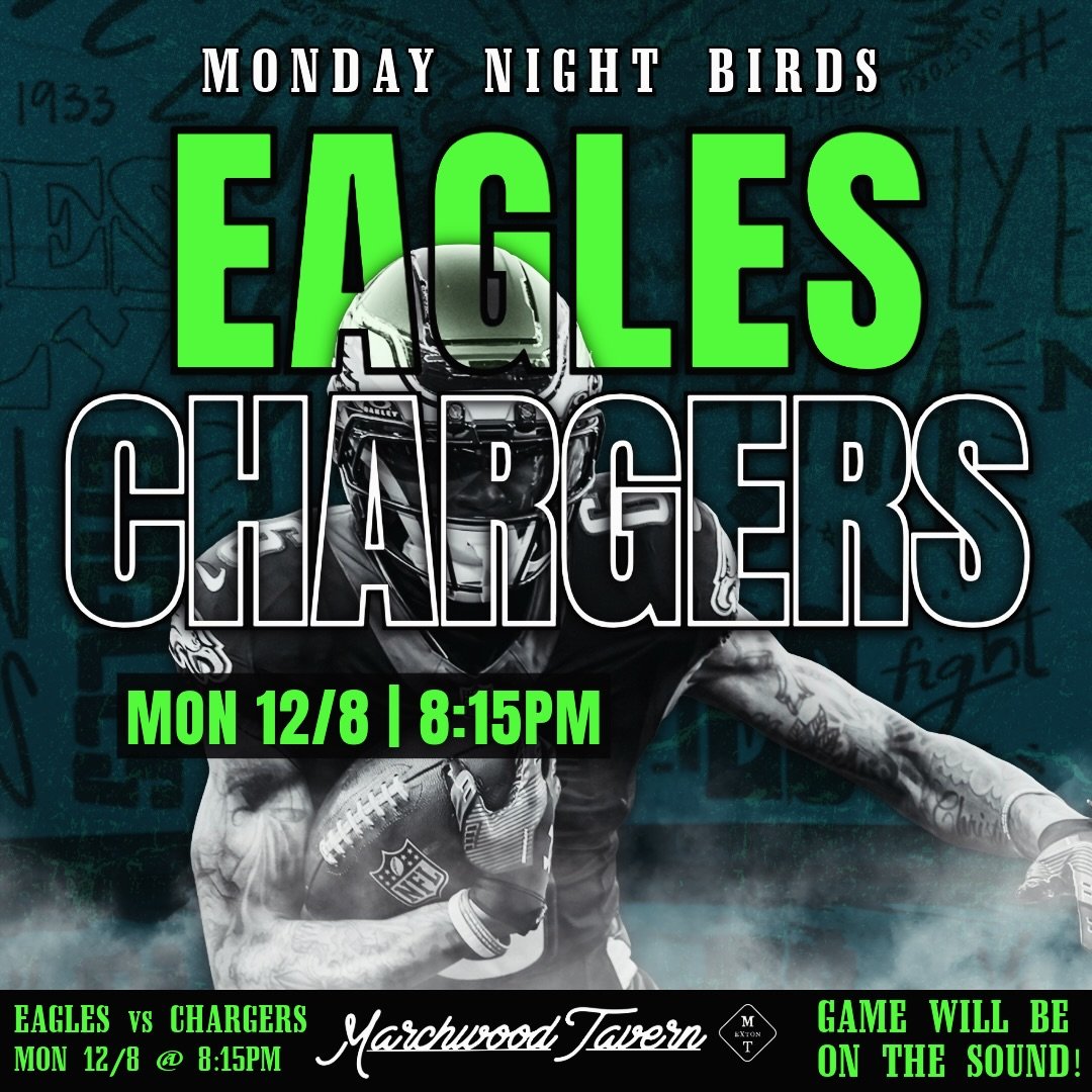 Mondays are for the BIRDS🦅🏈 $9.99 Cheesesteaks/Chicken Cheesesteaks &amp; $4 Troegs pints start @ 11 &mdash; Happy Hour 4-6 &mdash; EAGLES vs Chargers kicks off @ 8:15 #mondayfunday #mondaysareforthebirds #cheesesteaks #drinktroegs #localcraftbeer 