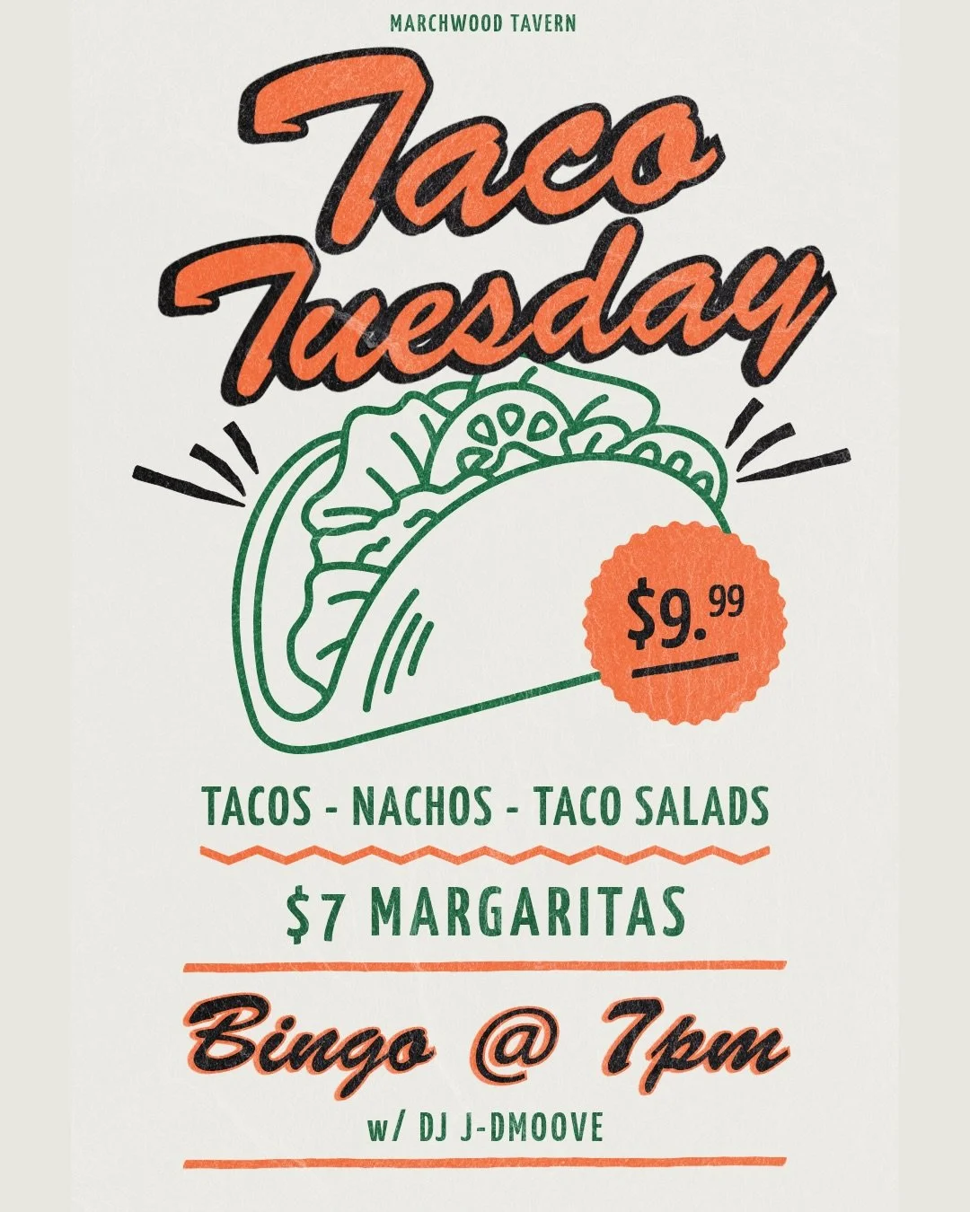 Did someone say Taco Tuesday?🌮 Stop in for $9.99 Tacos, Nachos, Taco Salads, &amp; $7 Margaritas!! Happy Hour 4-6 &mdash; BINGO TONIGHT w/ @dj_jsmoove00 starts @ 7pm
#tacotuesday #bingonight #happyhour #extonpa #chescofoodie #localfundraiser #tuesda