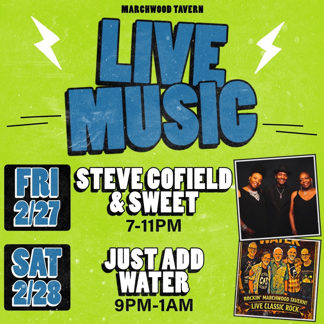 Live Music this weekend at The Tavern &mdash; Come check it out!
👉 FRI 2/27 - Steve Cofield &amp; Sweet 7-11pm
👉 SAT 2/28 - Just Add Water 9pm-1am