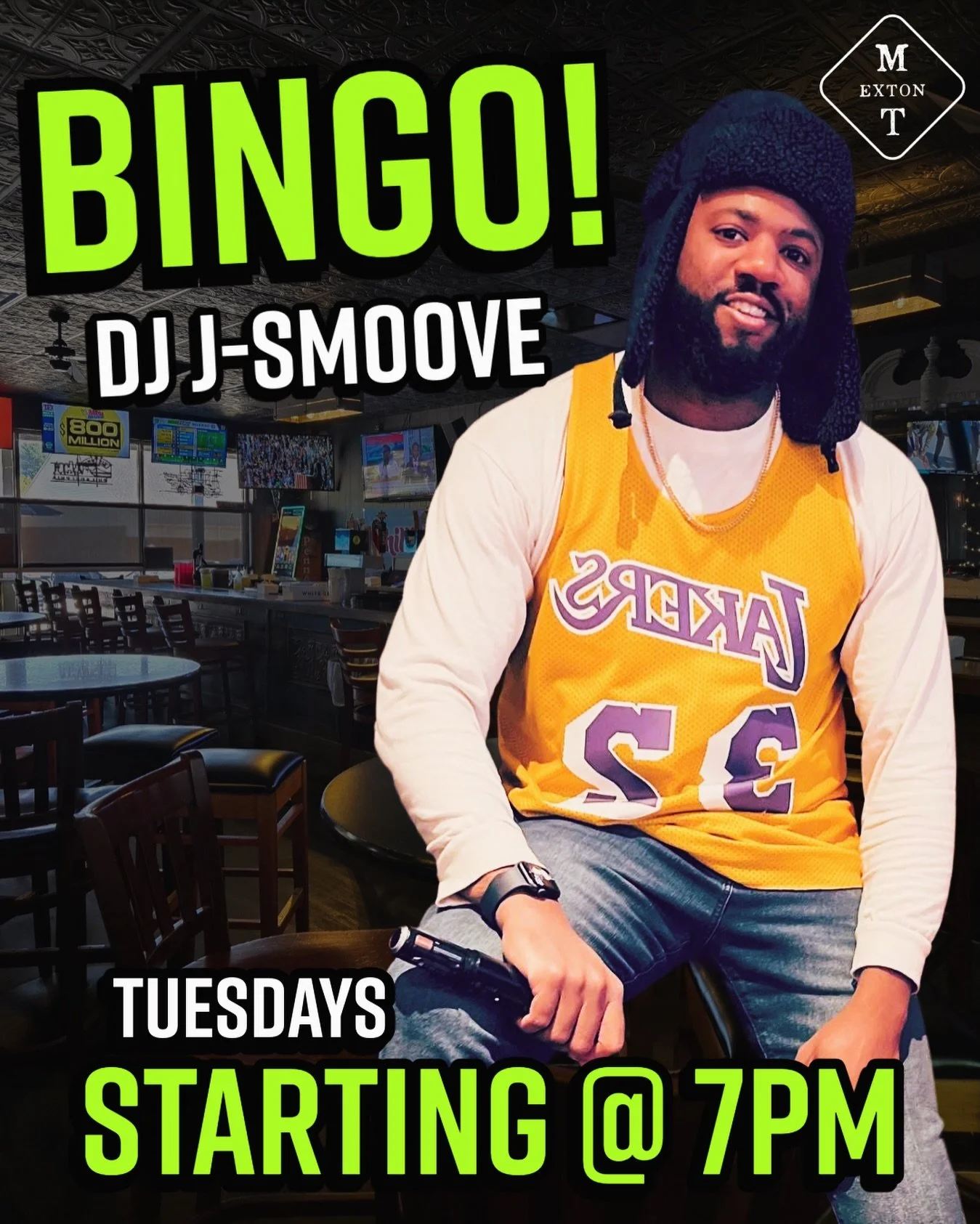 Taco Tuesday &amp; BINGO TONIGHT w/ @dj_jsmoove00 starts @ 7🌮🌮🌮 #tacotuesday #bingo #supportlocalfundraisers #extoneats #gettothetavern