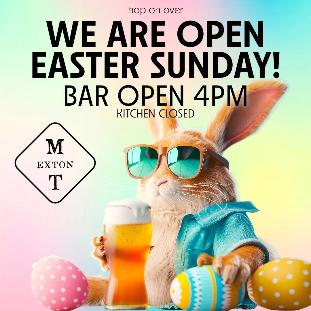 We are OPEN EASTER SUNDAY🐰🐣 Bar opens @ 4pm &mdash; Kitchen closed! Hop on over #happyeaster #eastersunday #holidayweekend #extonpa #gettothetavern