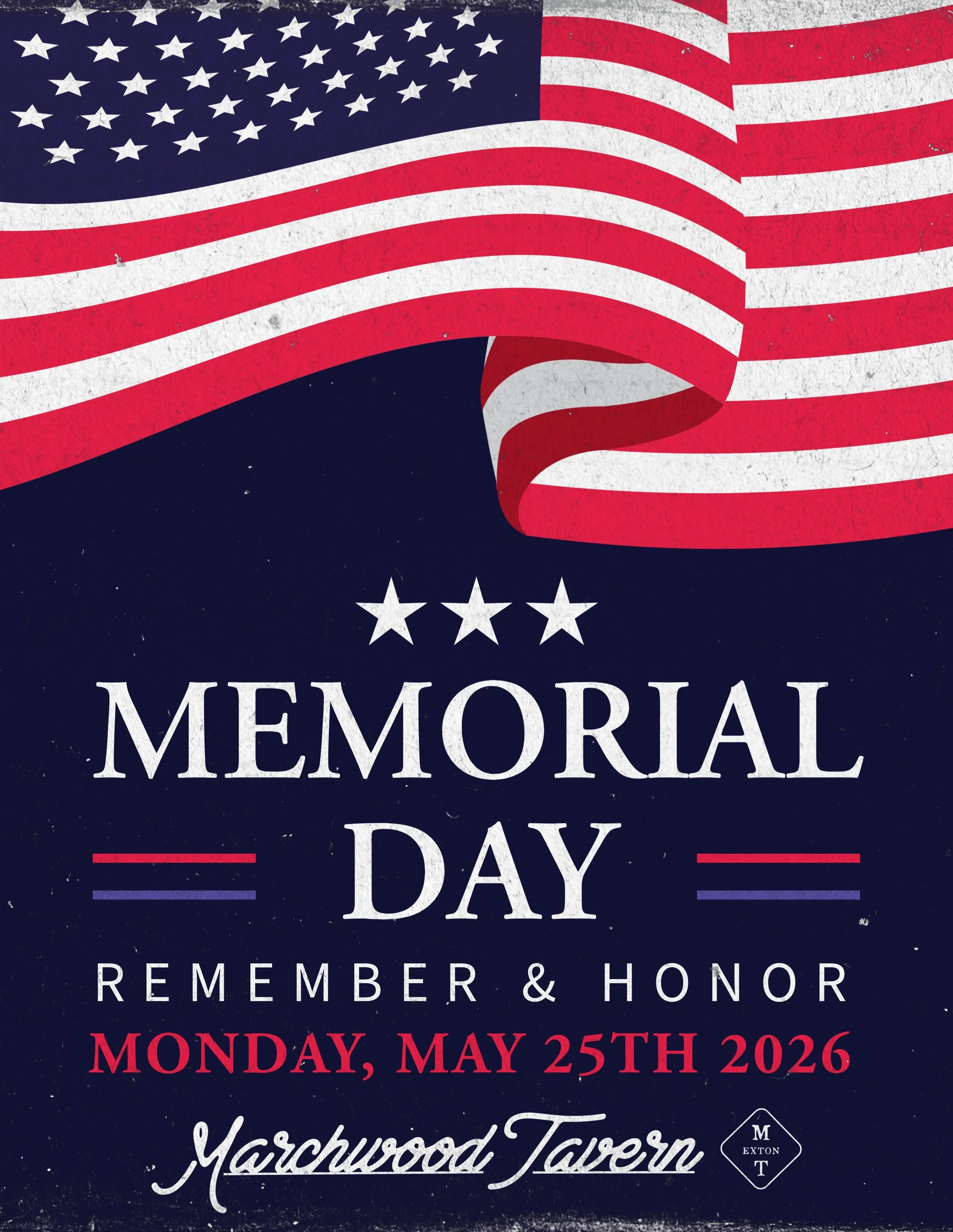 Happy Memorial Day🇺🇸WE ARE OPEN! Bar only opens @ 11am &mdash; stop in for $4 Troegs pints all day🍻 Happy Hour 4-6 #hotdogseason #memorialday #weareopen #extonpa #gettothetavern