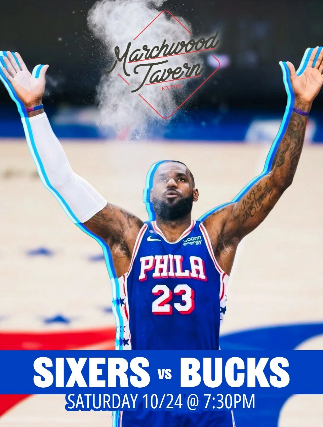 Live music tonight is CANCELED &mdash; Come out for awesome weekend chef specials &amp; Sixers vs Bucks @ 7:30🏀🔥 #throwtheballup #sixers #sportsbar #extonpa #gettothetavern