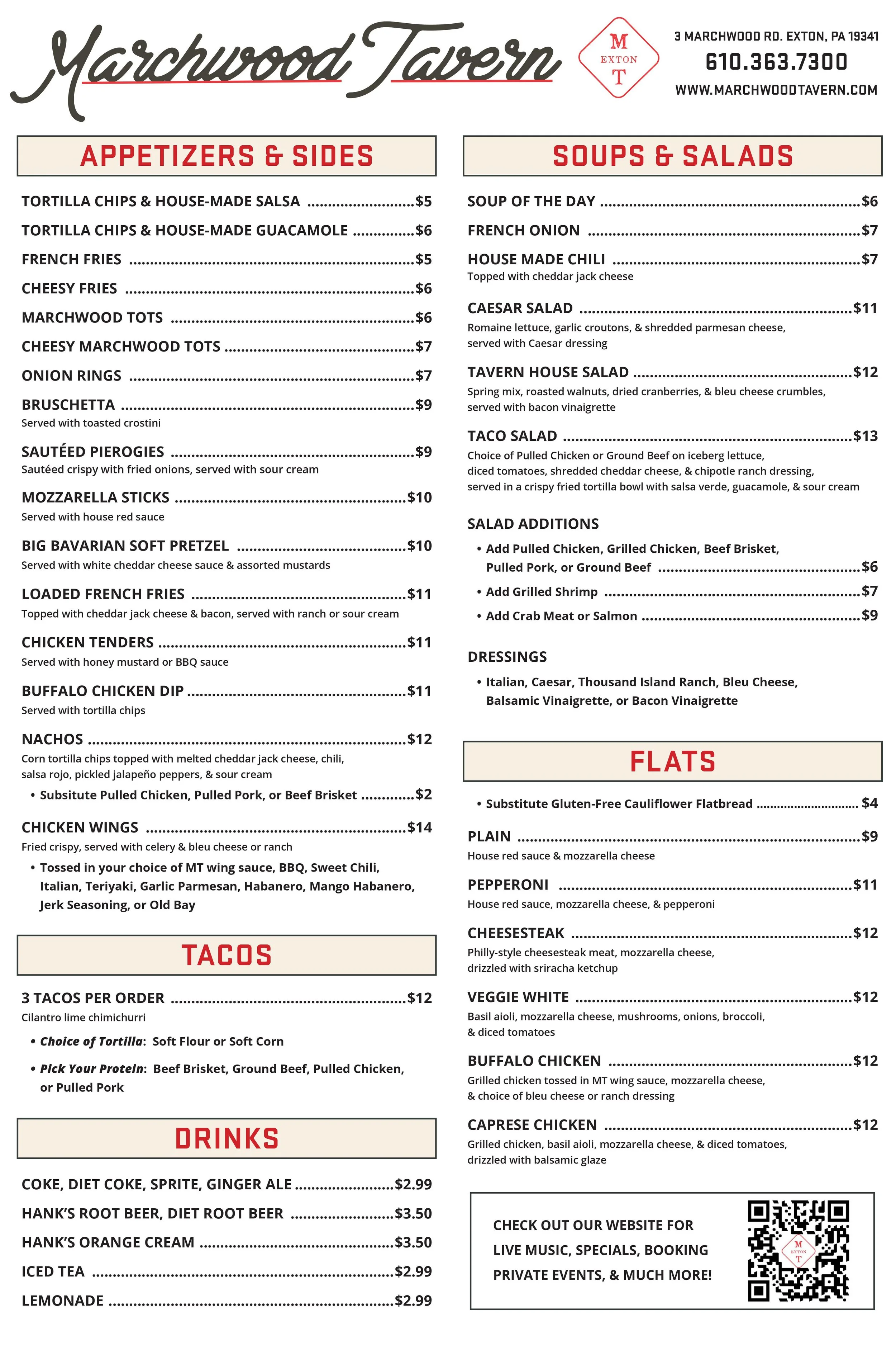 Marchwood Tavern Family Restaurant & Bar in Exton PA