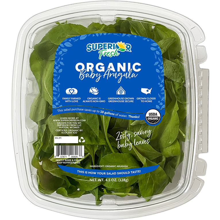 Superior Fresh Organic Baby Arugula