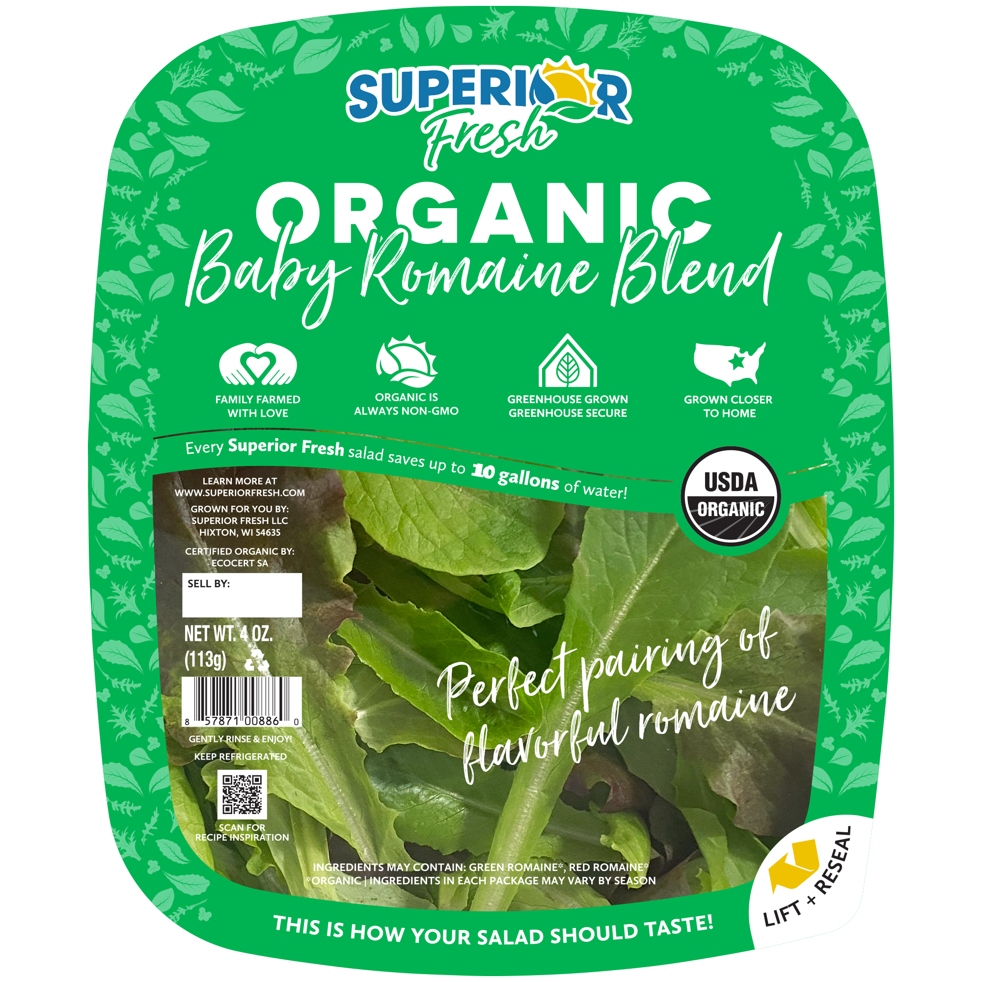 Baby Romaine_4oz_OrganicGreens_SuperiorFresh.png