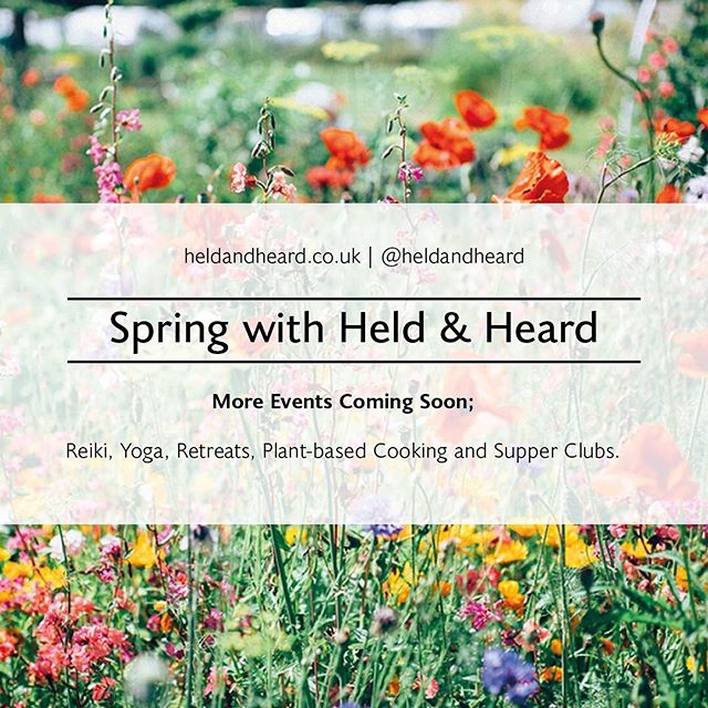 We have a number of wonderful spring events coming up soon - stay tuned for more information ! .
.
.
#reiki #reikihealing #goodenergy #yoga #yogainspiration #plantbased #plantpower