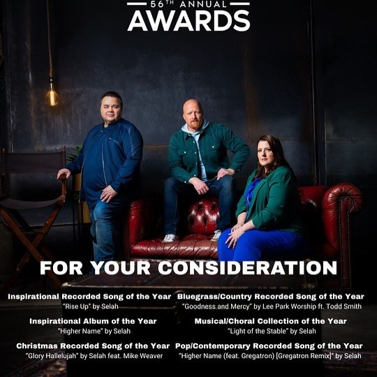 Just the first round of voting but still exciting @gmadoveawards! It takes a whole team of people to make an album happen and we are grateful for all of you!!

@rixonentgroup @integratedmusicrights @integritymusic @marcusrixon @chloe.anne.music @bdwm