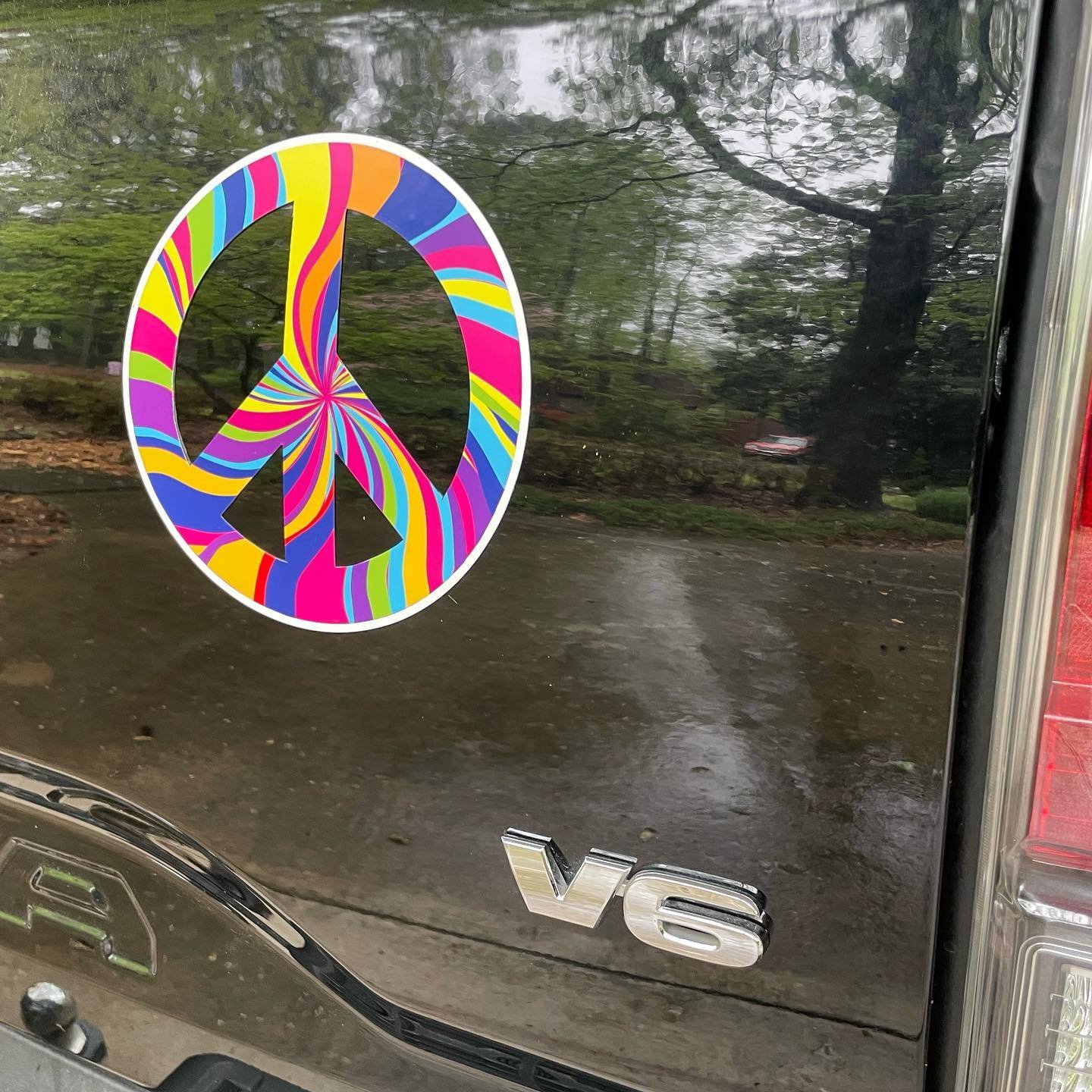 Die cut, Peace Sign car magnets for sale! They are 6&rdquo; and stick well. $10 and we have Cash App &amp; Venmo. They are easily mailed too. Hope you dig them✌🏻☮️#carmagents #peacesign