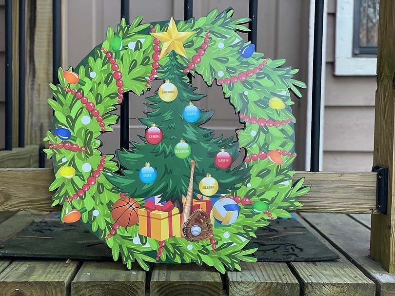 #Artproject I did, as a gift for some family members this season! I designed the image in #Photoshop and then had it printed on a #poster. I cut out the design and mounted it to a piece of wood backing I custom cut. Voil&agrave;! #graphicdesign #home