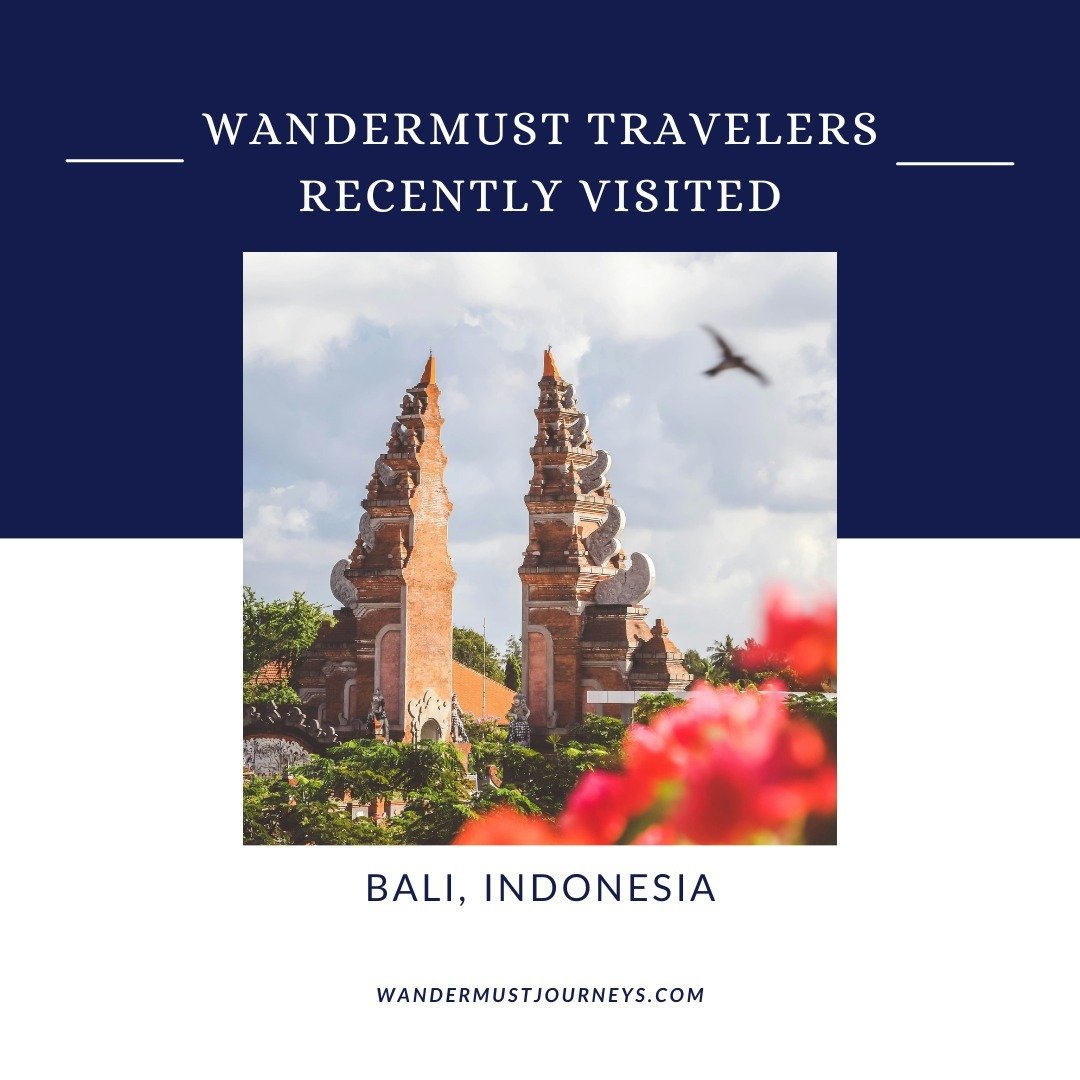 Set out, like my clients just did, on an enchanting journey to Bali, where lush landscapes, vibrant culture, and luxurious accommodations await.

Explore ancient temples steeped in spirituality, wander through verdant rice terraces, and indulge in wo
