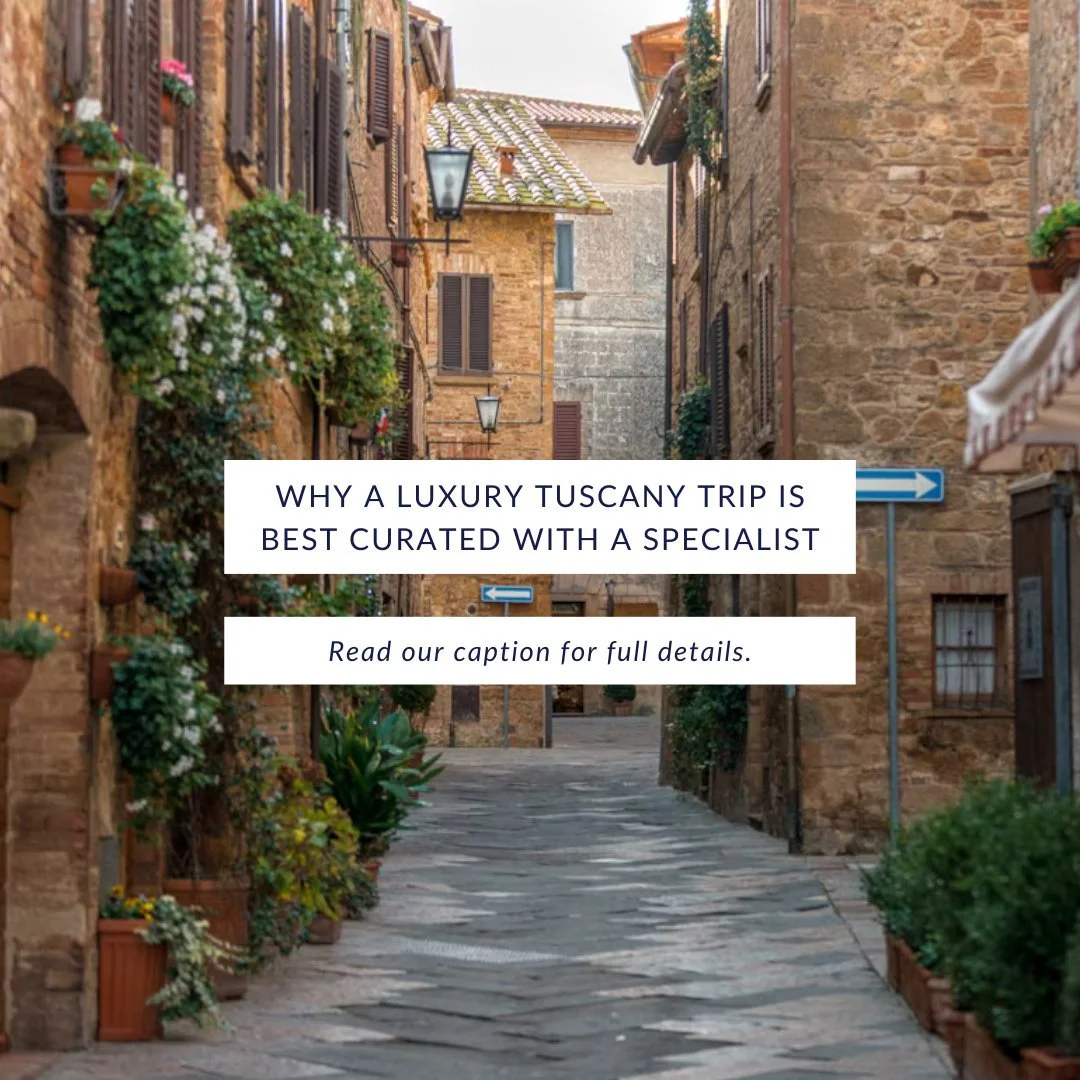 When I design a luxury trip to Tuscany, it&rsquo;s never one-size-fits-all. It&rsquo;s about crafting the right experience for each traveler.

Whether that means truffle hunting with a local guide, rolling pasta by hand in an authentic cooking class,