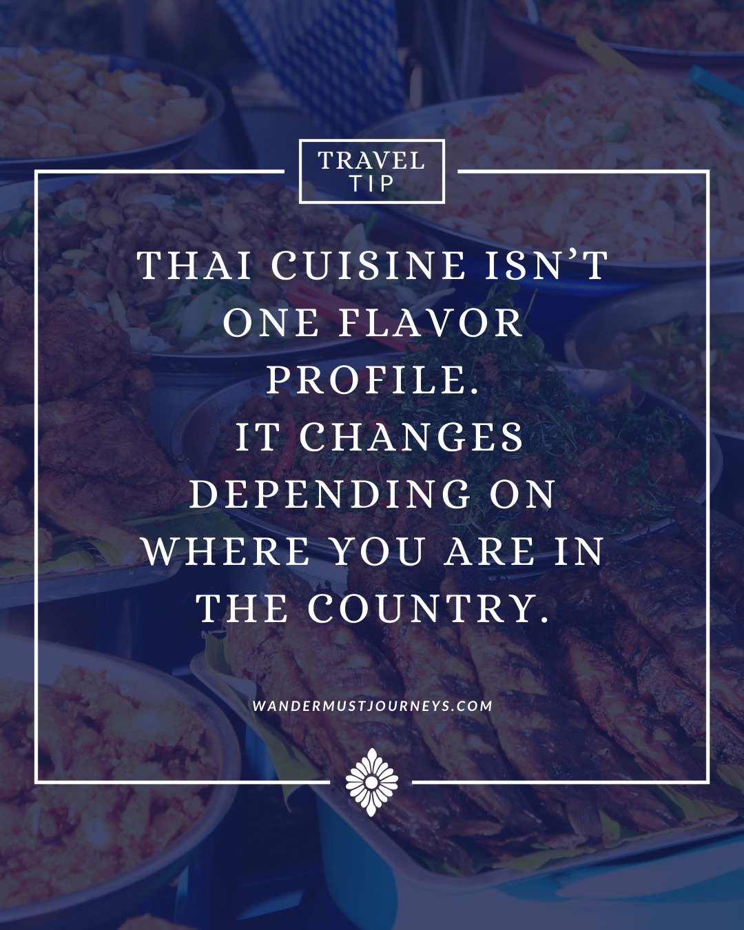 In Bangkok and Central Thailand, you&rsquo;ll find balanced flavors. Sweet, salty, sour, and spicy all working together in dishes like pad thai and green curry.

Head north to Chiang Mai and the flavors shift. Northern cuisine leans earthier and less