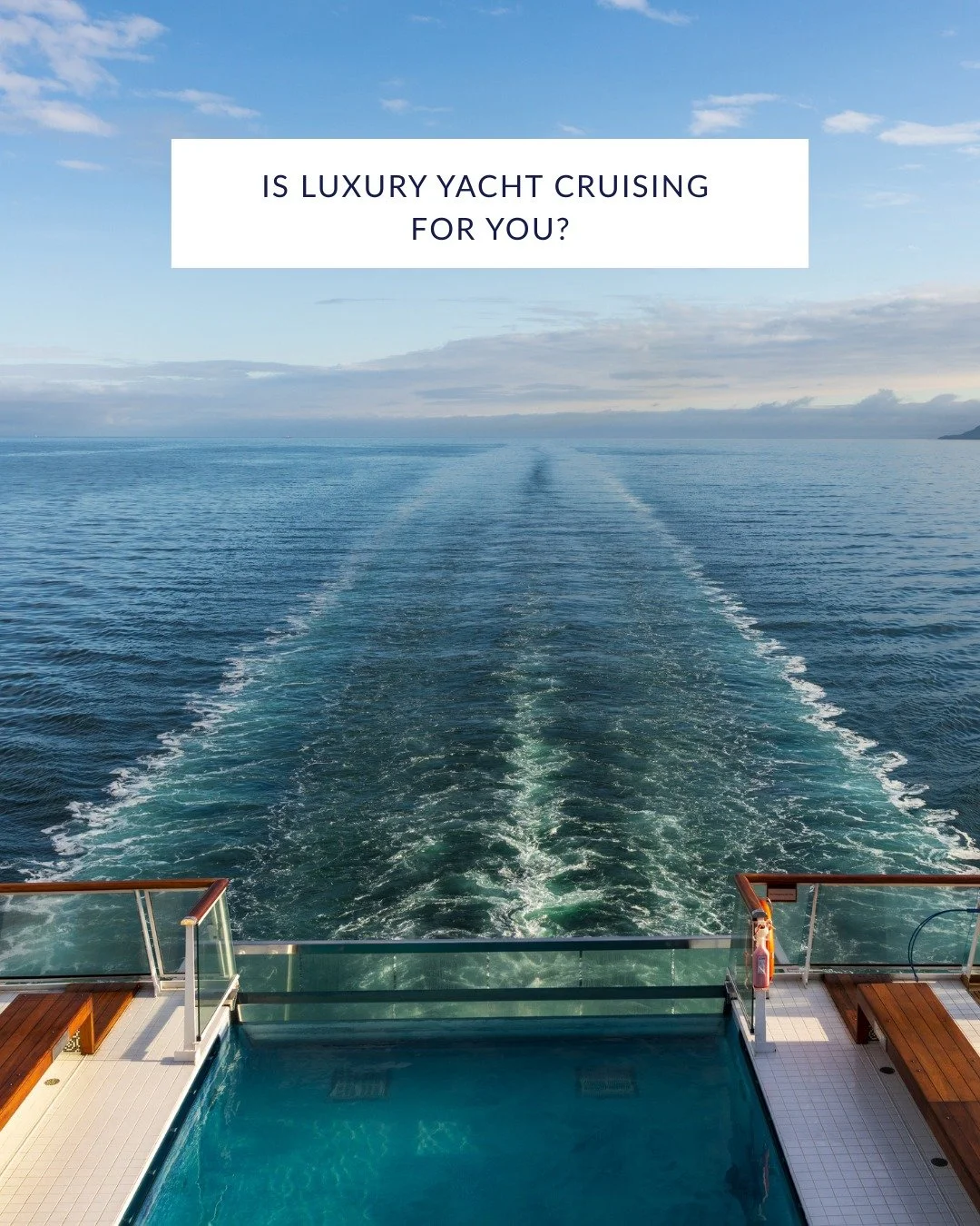 Luxury yacht cruising isn&rsquo;t about crowds or constant noise. It&rsquo;s about space, intention, and elevated experiences at sea.

Smaller ships. Thoughtful service. Incredible dining. Hidden harbors. A slower pace that feels effortless, not over