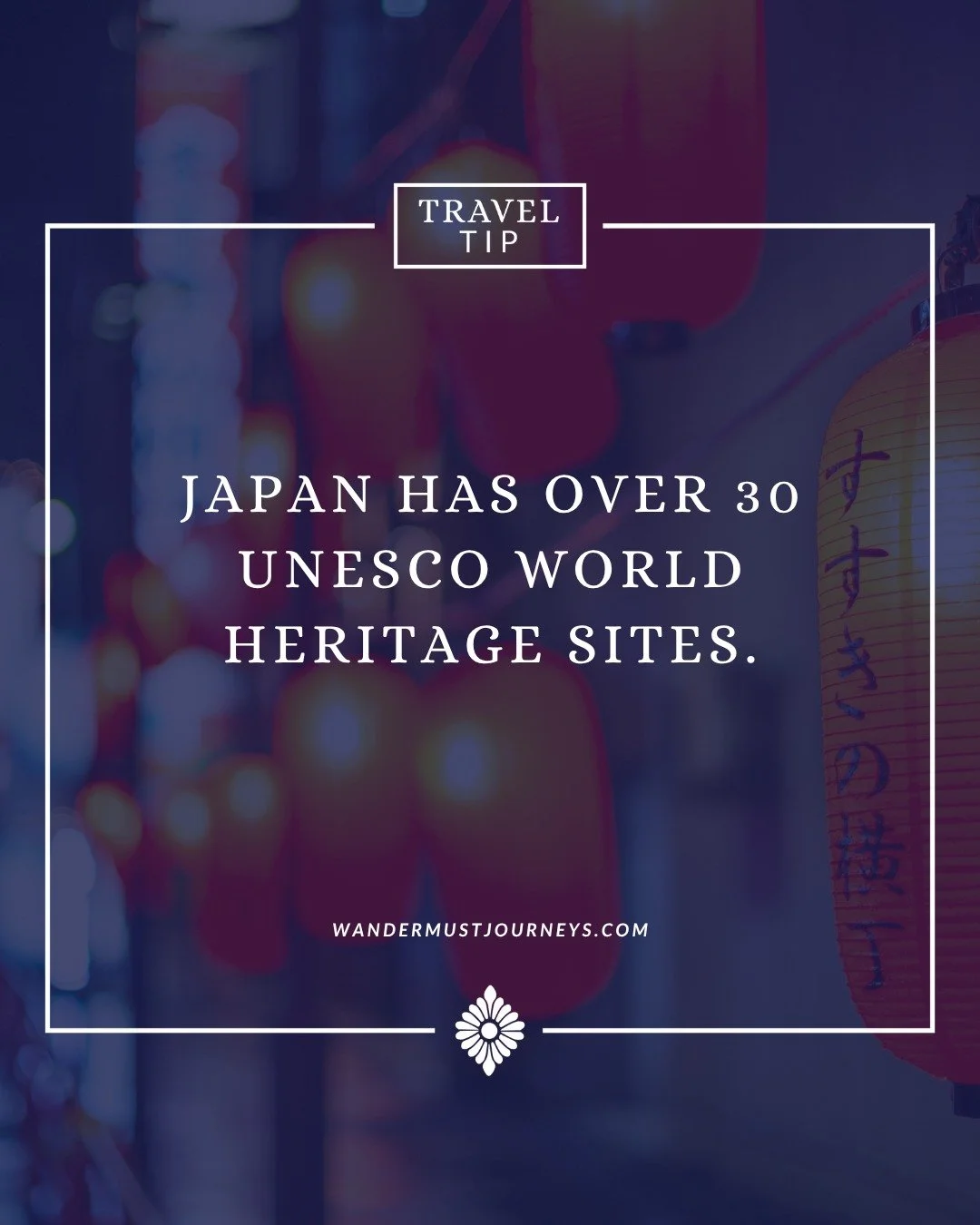 Japan has over 30 UNESCO World Heritage Sites. This means there are countless hidden gems beyond the usual temples and shrines, perfect for curated itineraries. 

#Japan #TravelTips #TravelFacts #TravelPlanning #UNESCO