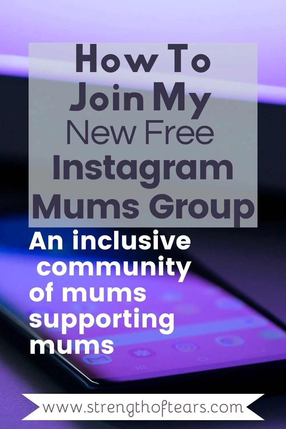 How To Join My New Free Instagram Mums Group