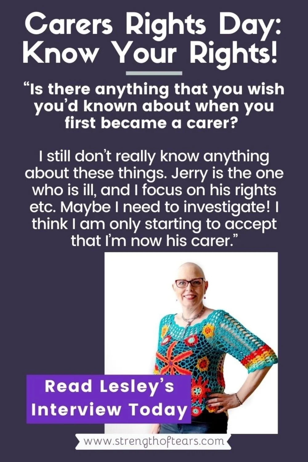 A Powerful Exclusive: A Carers Mental Health Exposed - Carers Rights Day