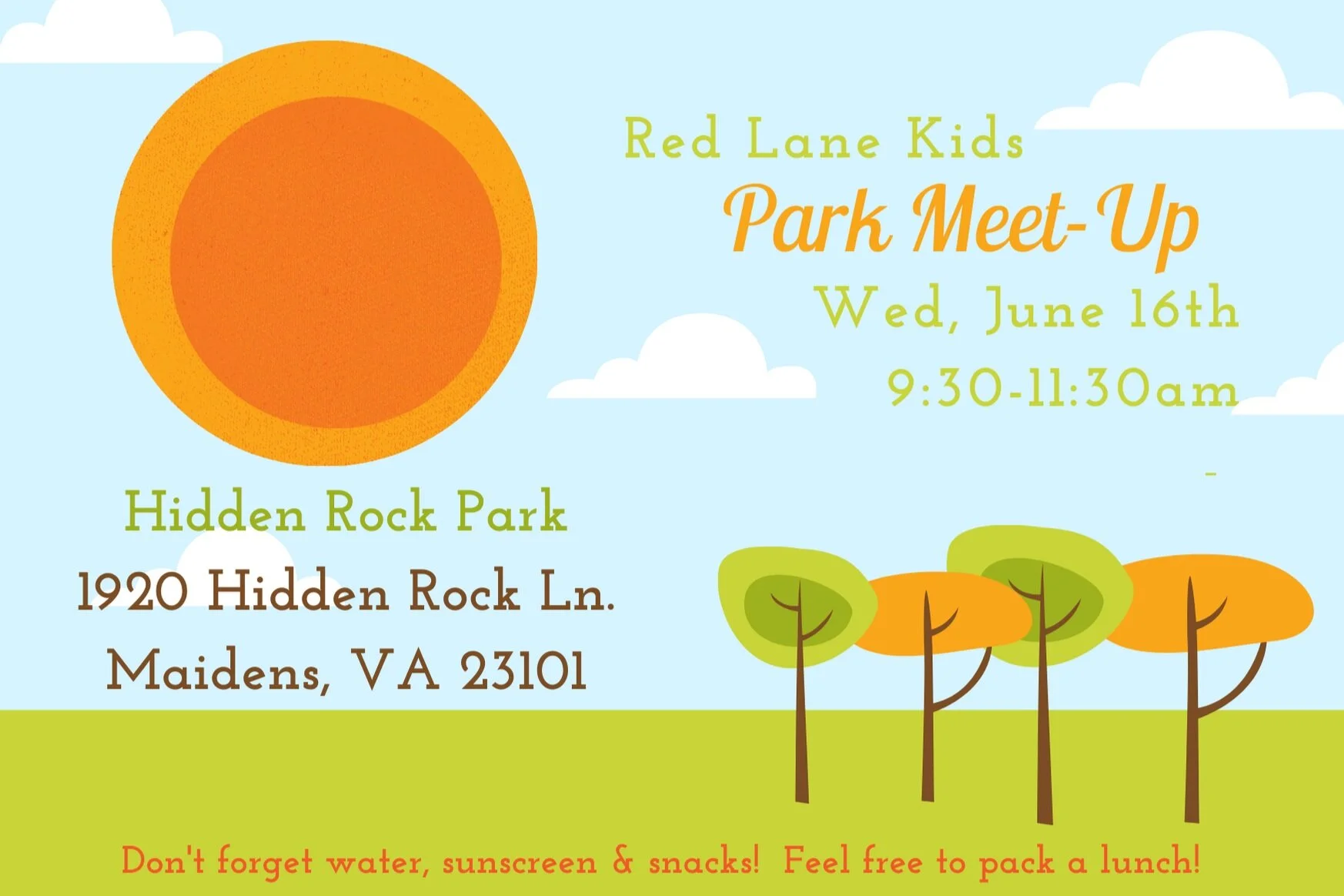 Red Lane Kids - Park Meet-Up