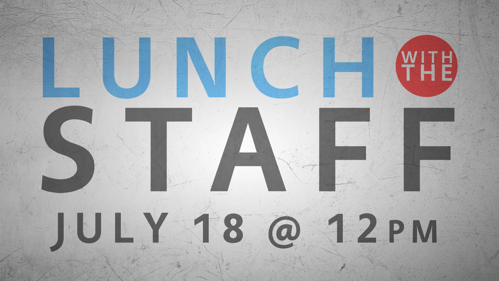 Meet the Staff Luncheon