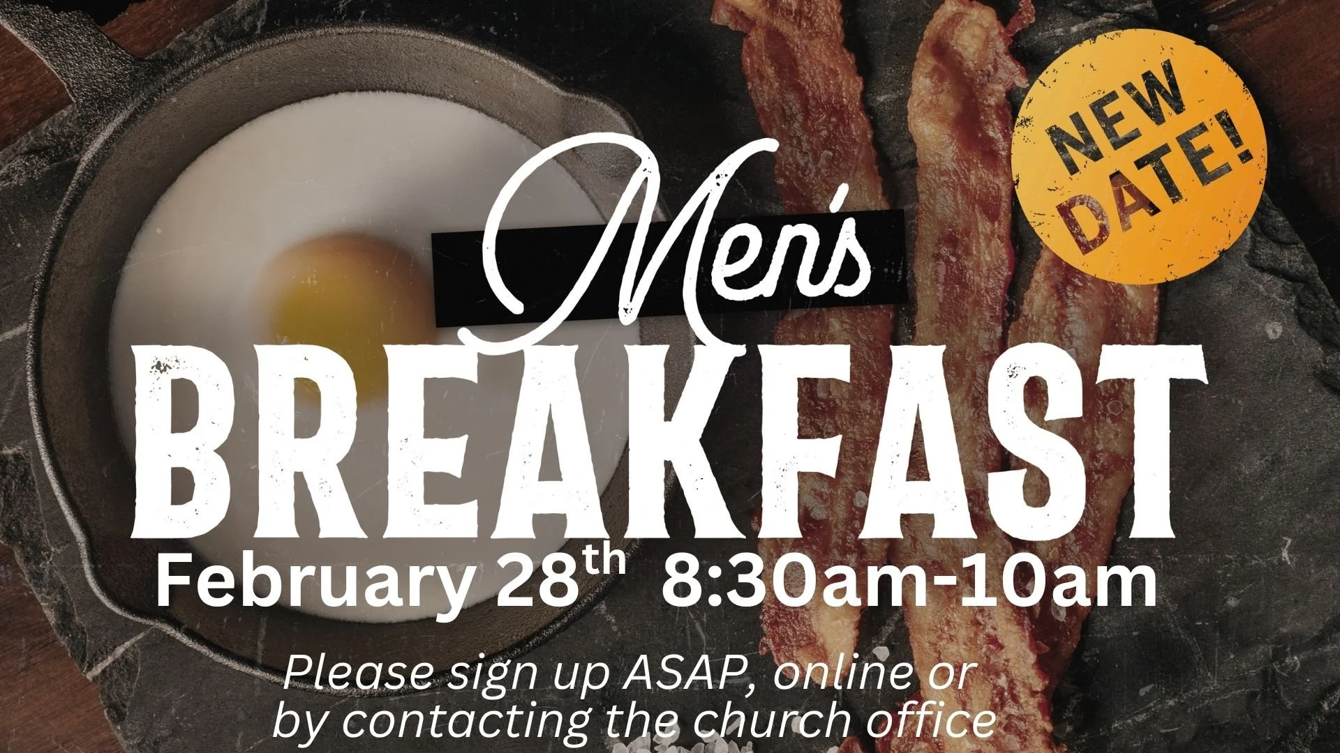 Men's Breakfast-NEW DATE!!