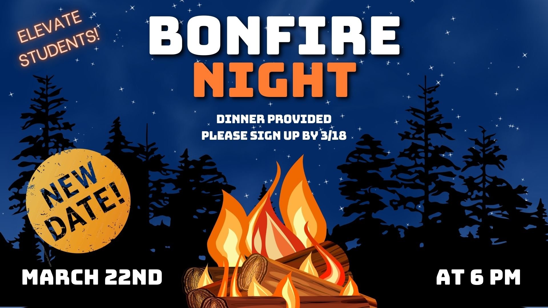 Elevate Students Bonfire Night
