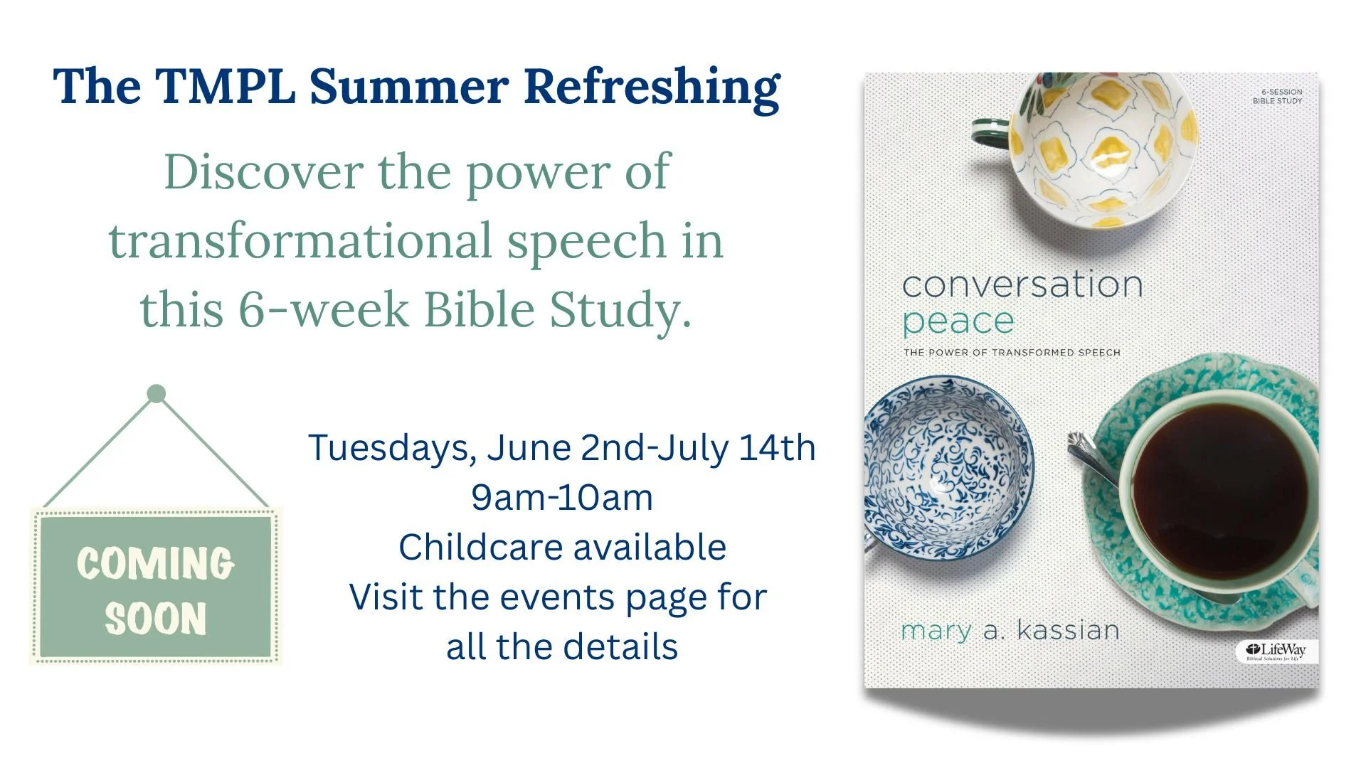 TMPL Summer Refreshing Bible Study