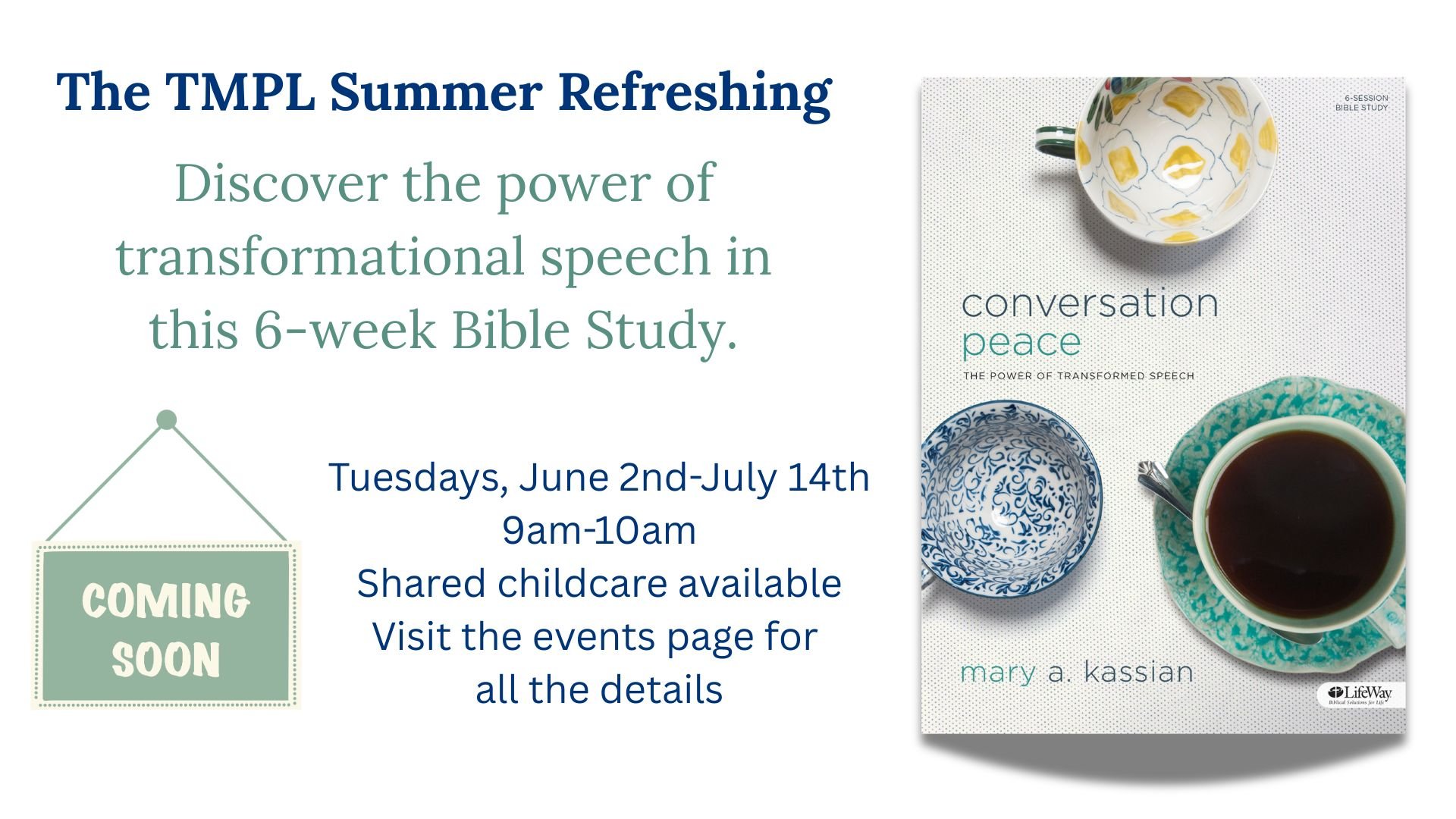 TMPL Summer Refreshing Bible Study