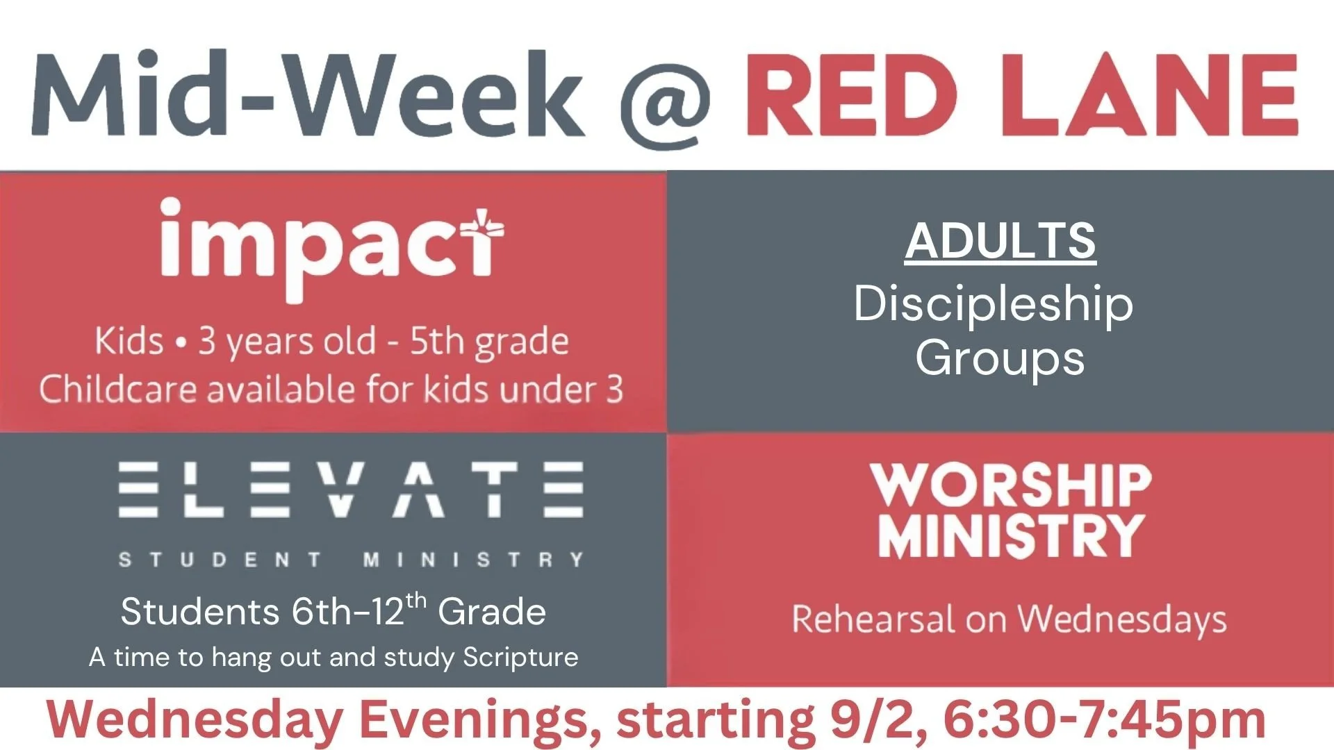 Mid-Week @ Red Lane