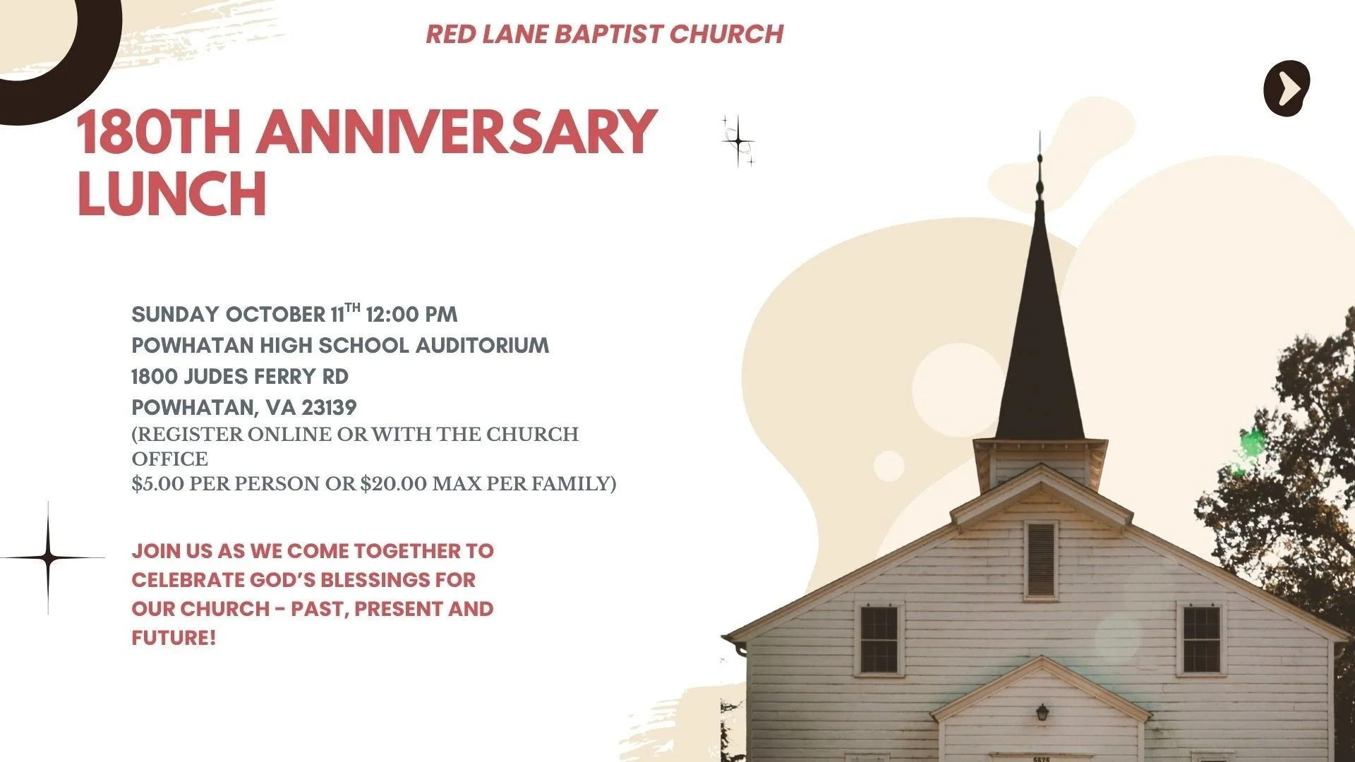 180th Anniversary Lunch