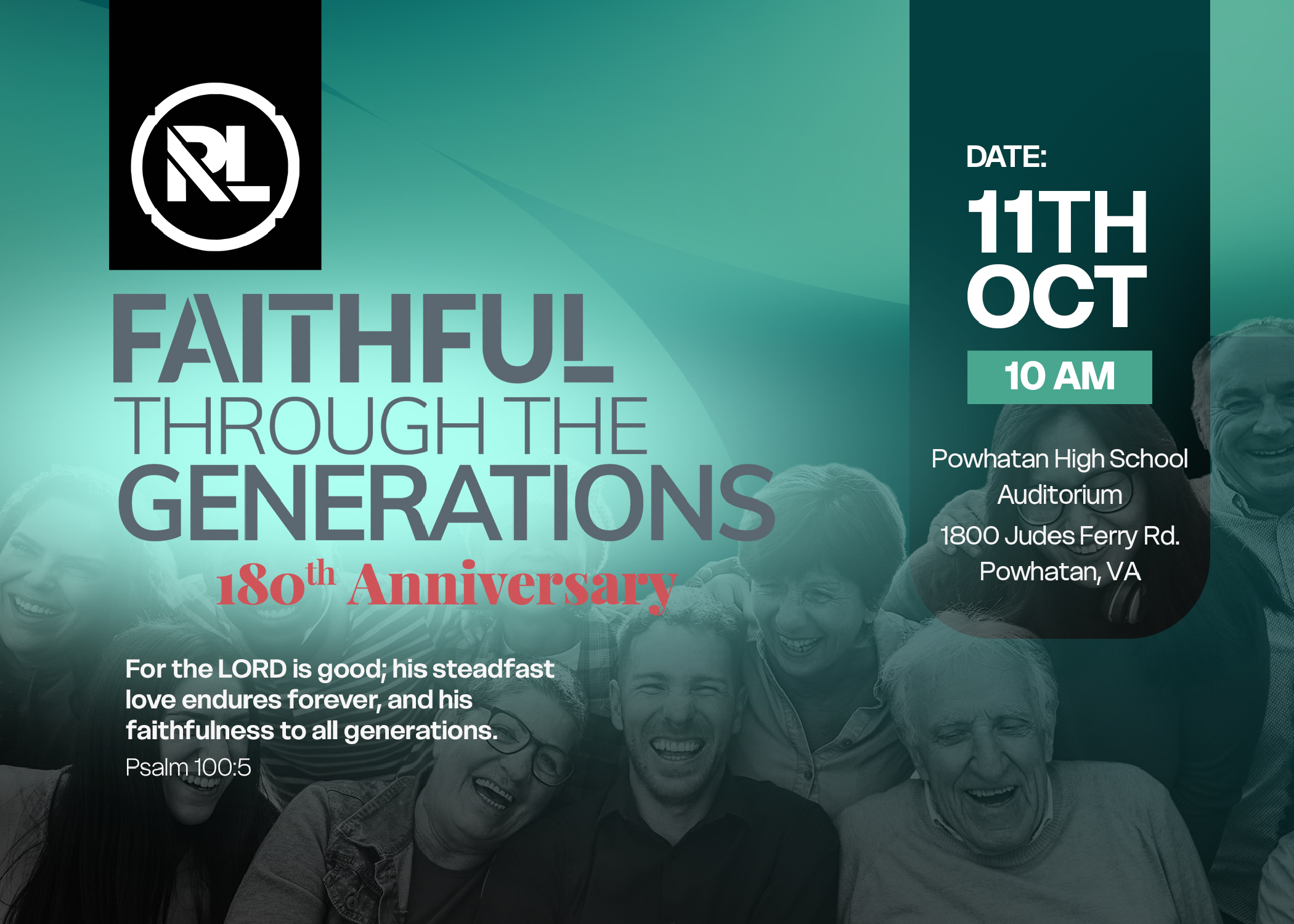 Faithful Through The Generations 180th Anniversary 